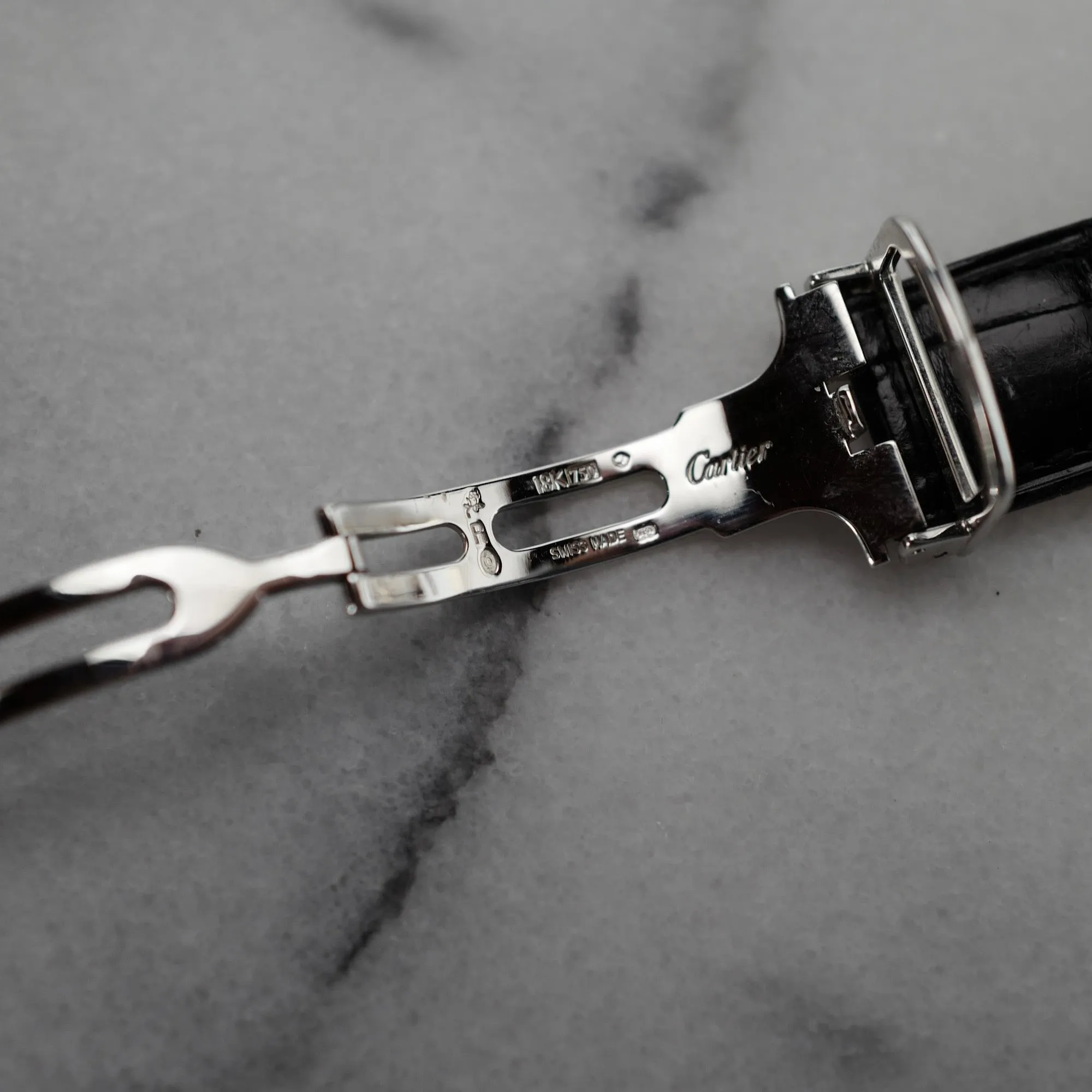 Cartier White Gold Tortue Ref. WGTO0003 with Original Baguette Diamonds