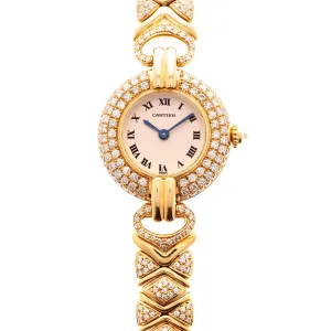 Cartier Yellow Gold Colisee with Factory Original Diamonds