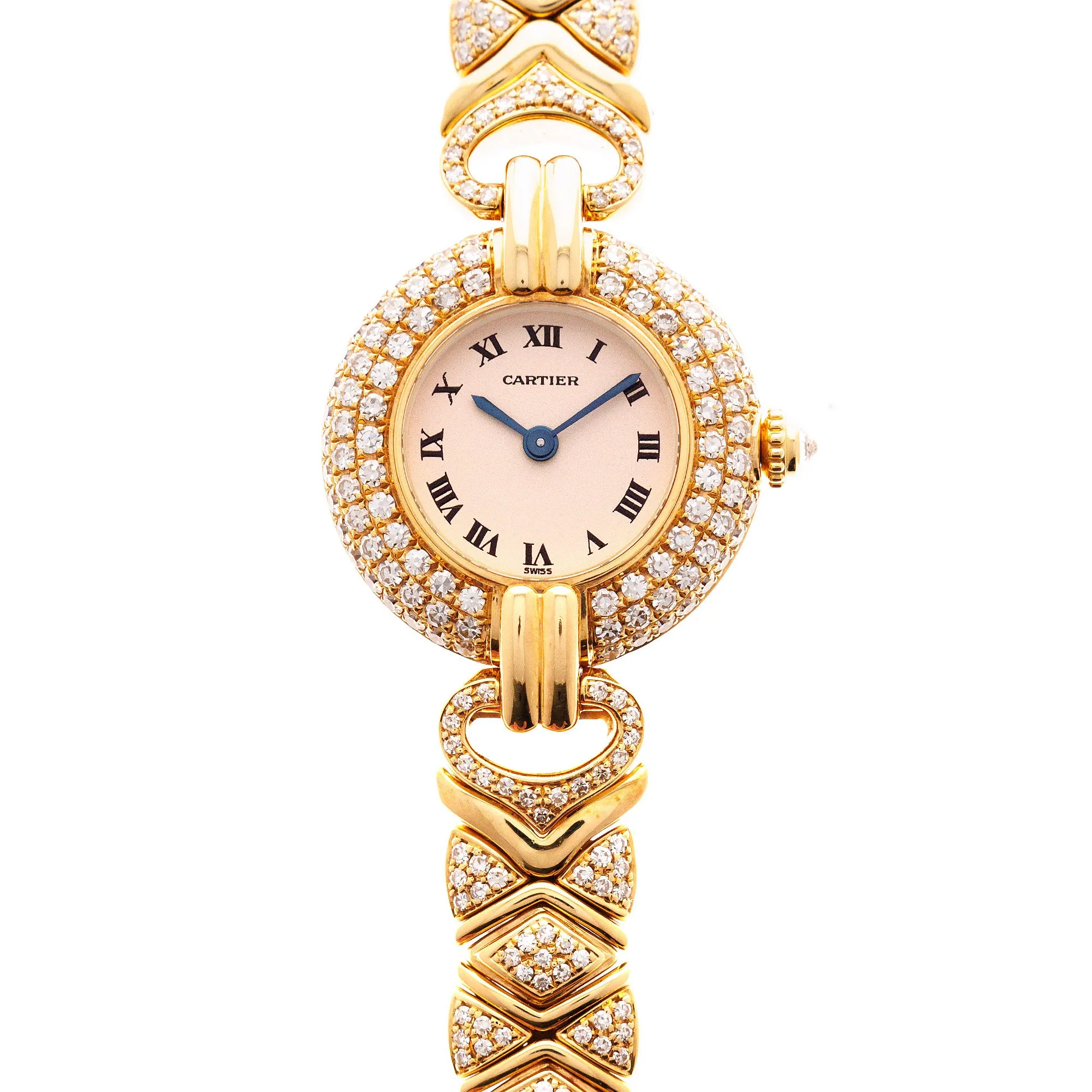 Cartier Yellow Gold Colisee with Factory Original Diamonds