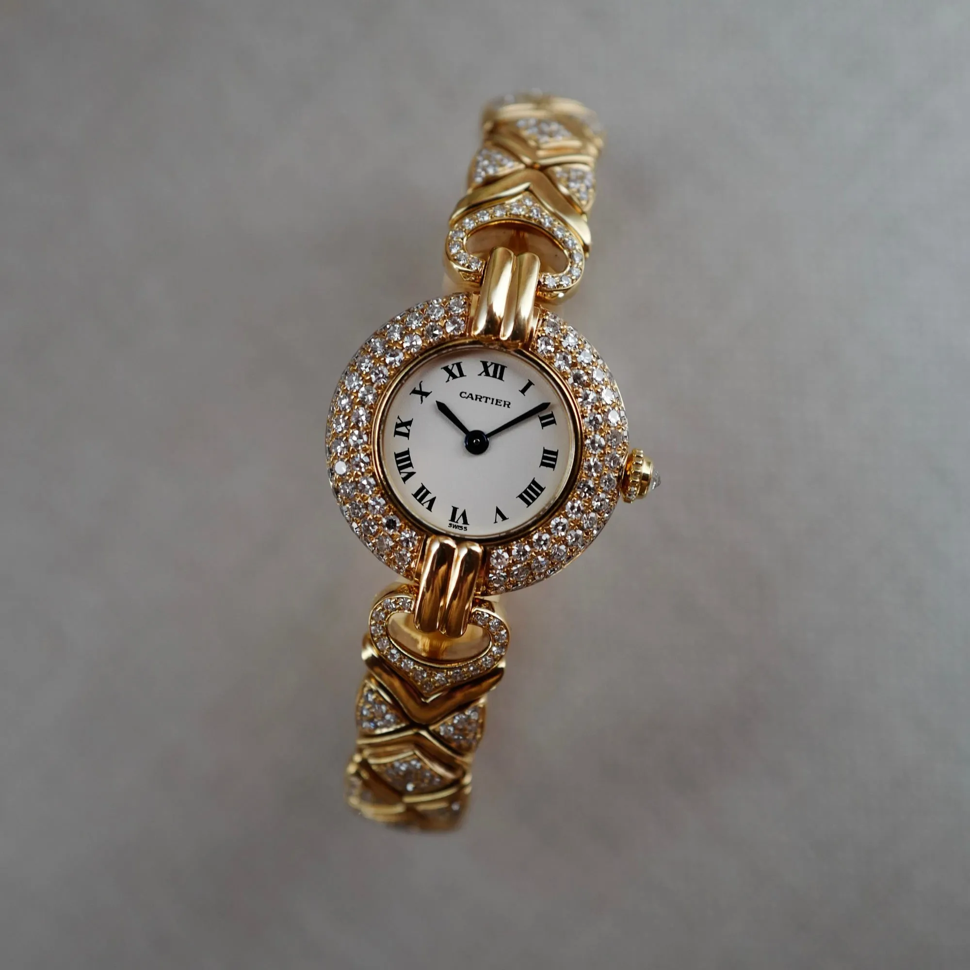 Cartier Yellow Gold Colisee with Factory Original Diamonds