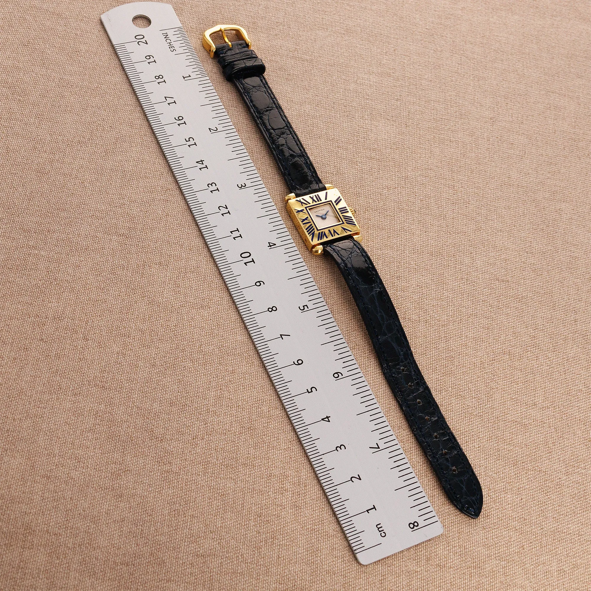 Cartier Yellow Gold Mini Obus with Enamel