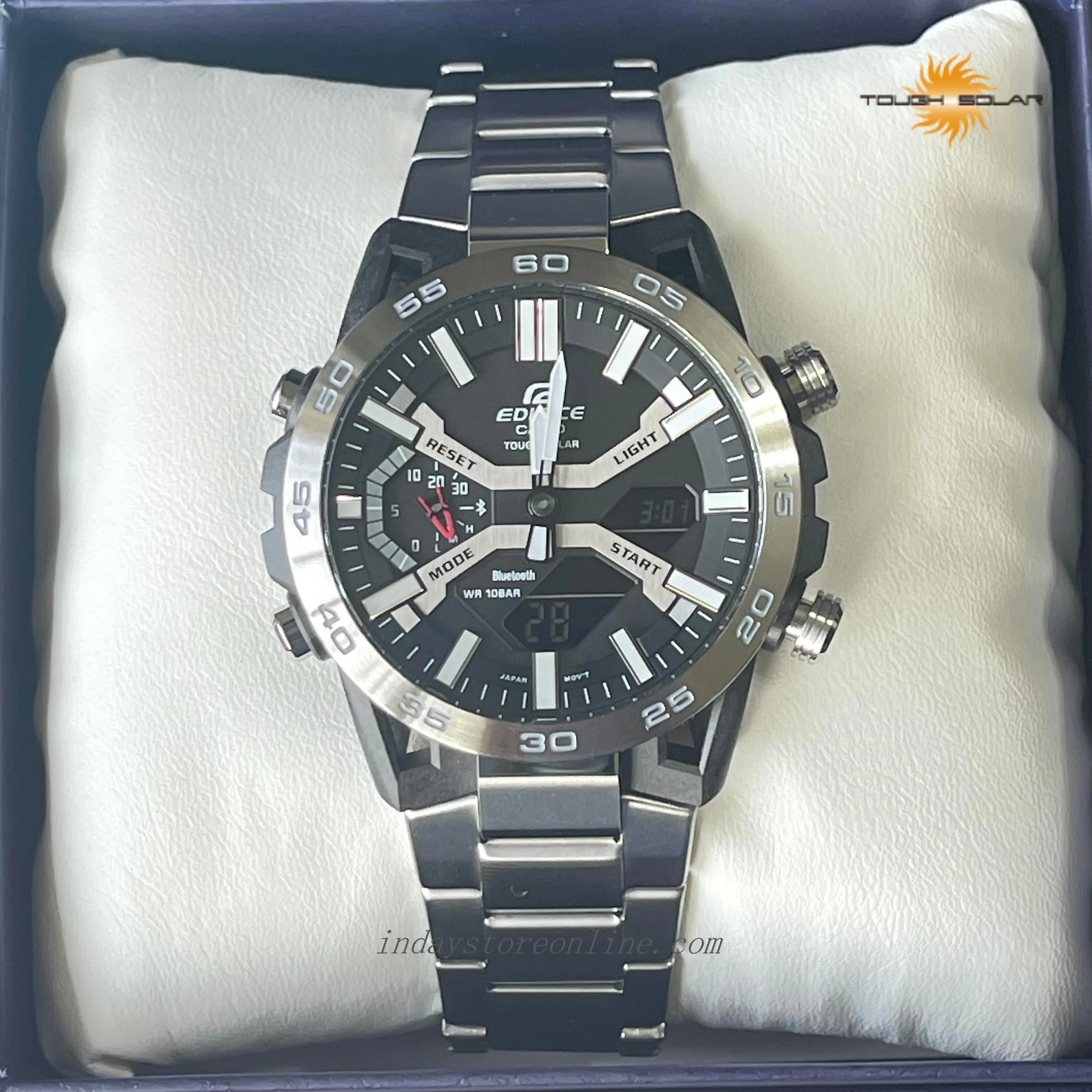 Casio Edifice Men's Watch ECB-2000D-1A Edifice Sospensione Mineral Glass Mobile link Bluetooth