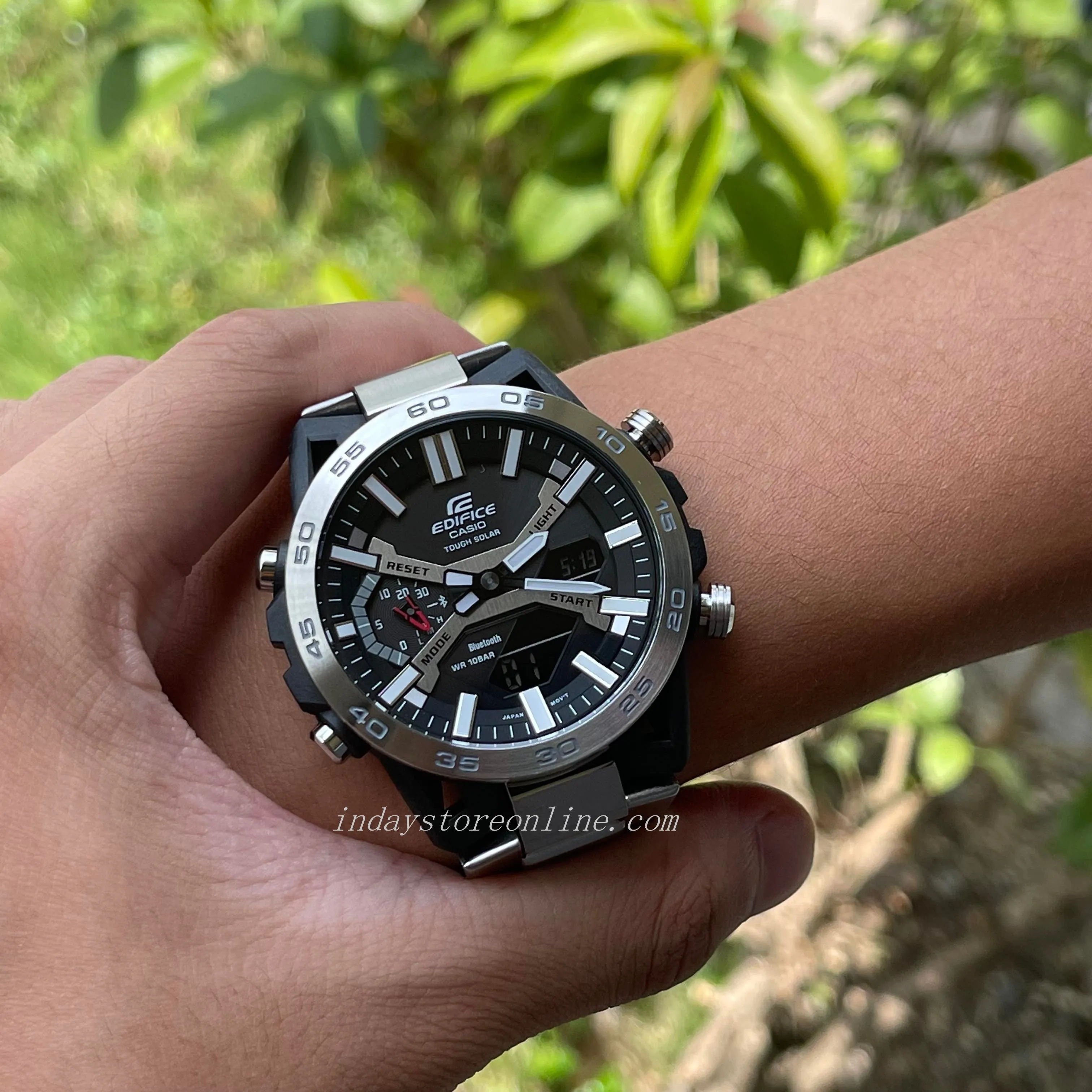Casio Edifice Men's Watch ECB-2000D-1A Edifice Sospensione Mineral Glass Mobile link Bluetooth