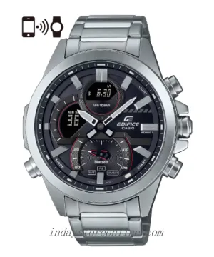Casio Edifice Men's Watch ECB-30D-1A Stainless Steel Band Mineral Glass Mobile link Bluetooth