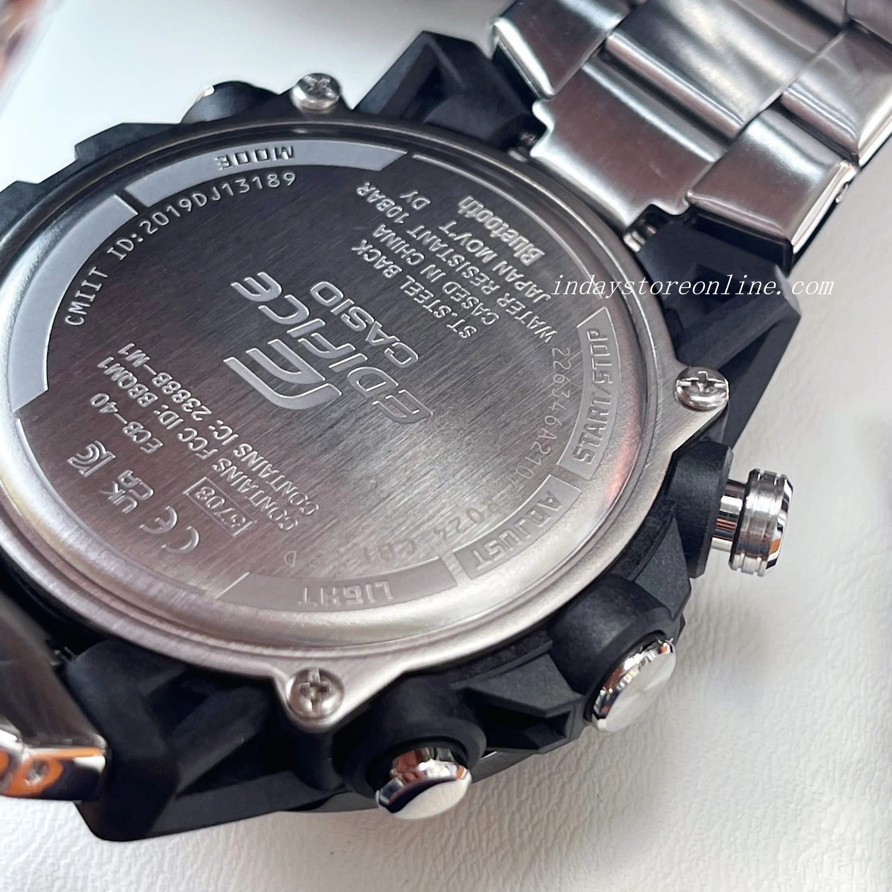 Casio Edifice Men's Watch ECB-40DB-1A Edifice Sospensione Mobile link Bluetooth