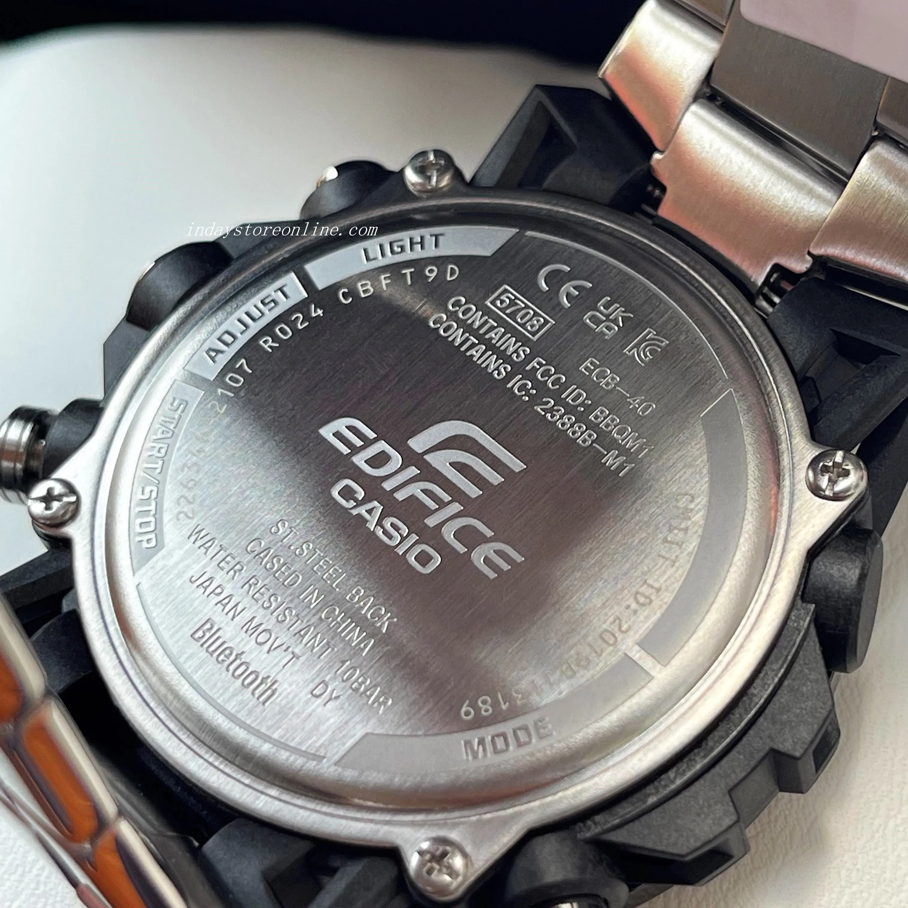 Casio Edifice Men's Watch ECB-40DB-1A Edifice Sospensione Mobile link Bluetooth