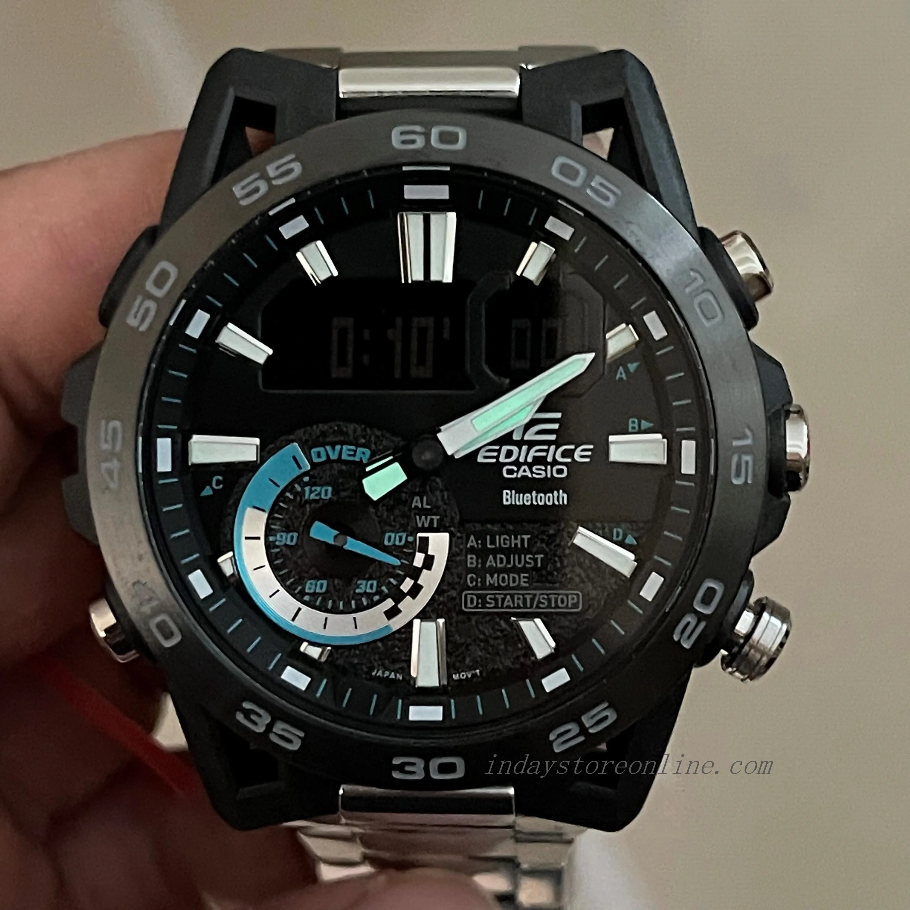 Casio Edifice Men's Watch ECB-40DB-1A Edifice Sospensione Mobile link Bluetooth