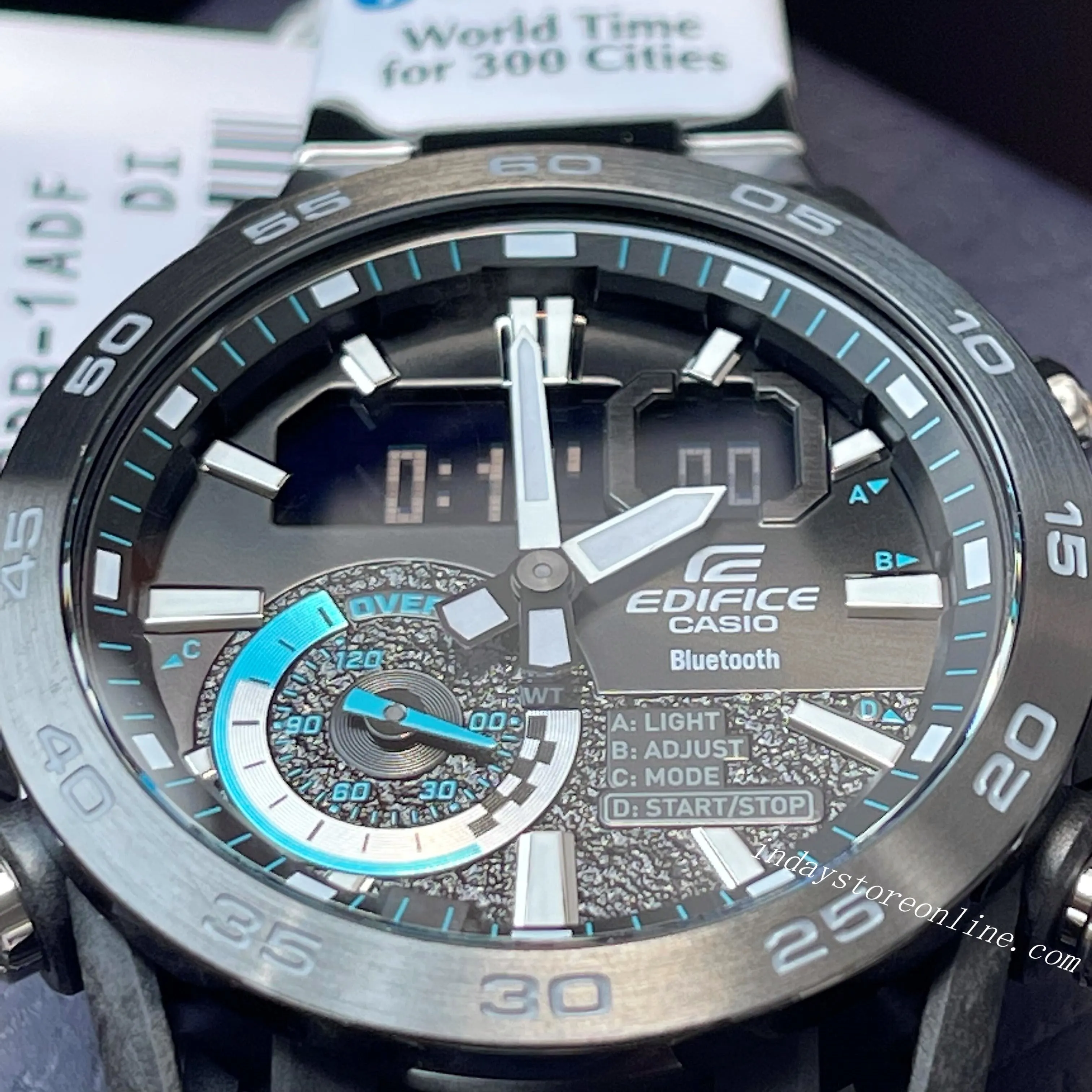 Casio Edifice Men's Watch ECB-40DB-1A Edifice Sospensione Mobile link Bluetooth