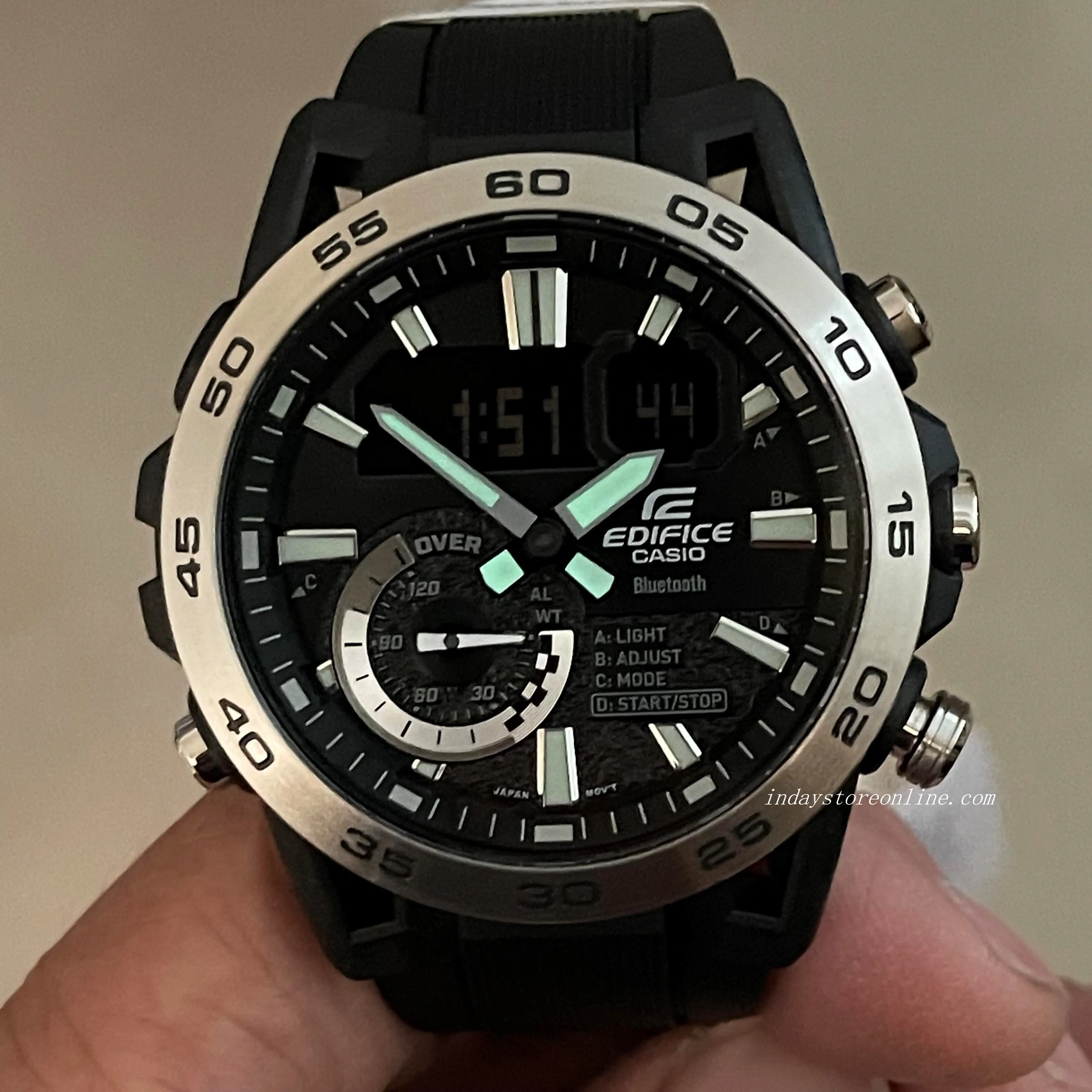 Casio Edifice Men's Watch ECB-40P-1A Edifice Sospensione Mobile link Bluetooth