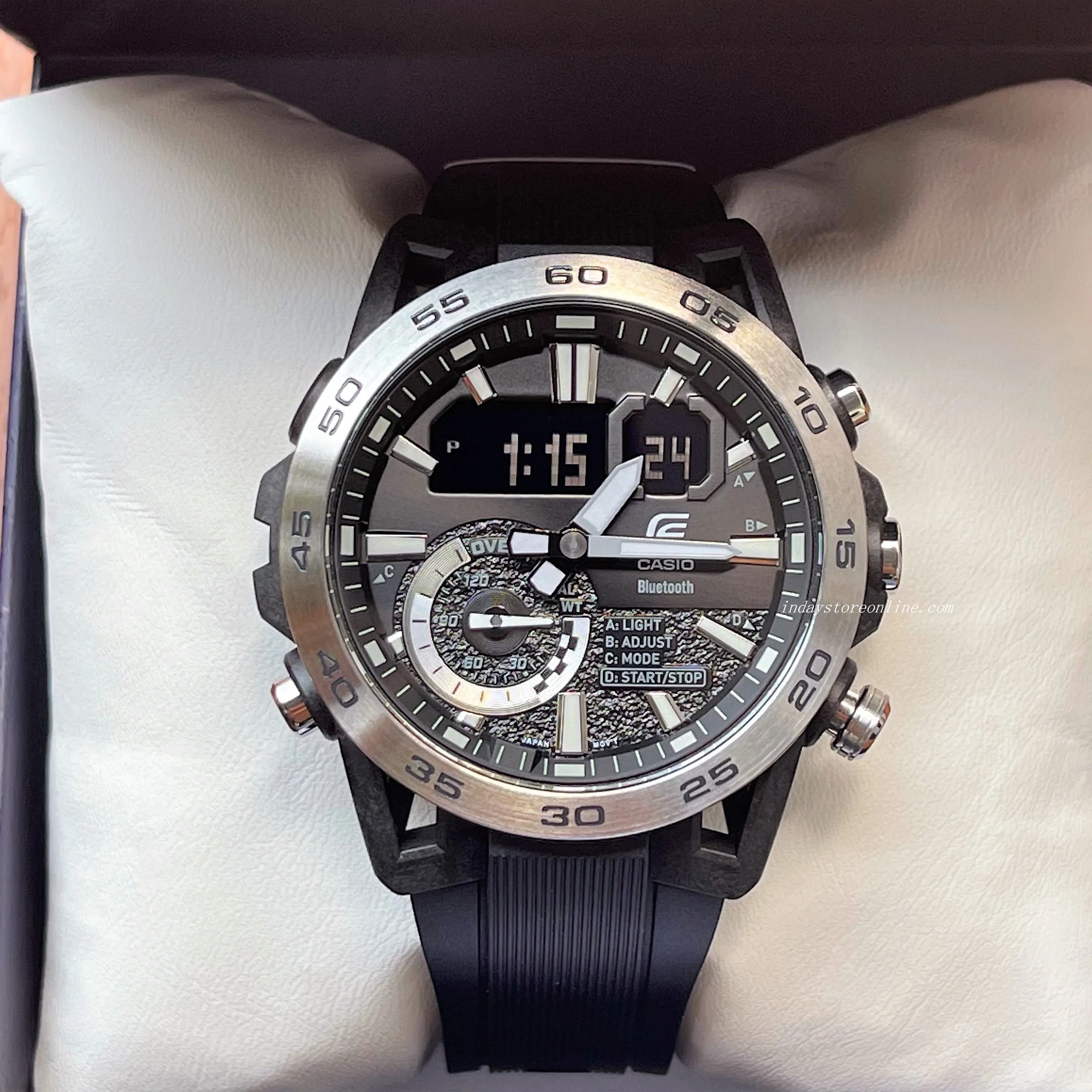 Casio Edifice Men's Watch ECB-40P-1A Edifice Sospensione Mobile link Bluetooth