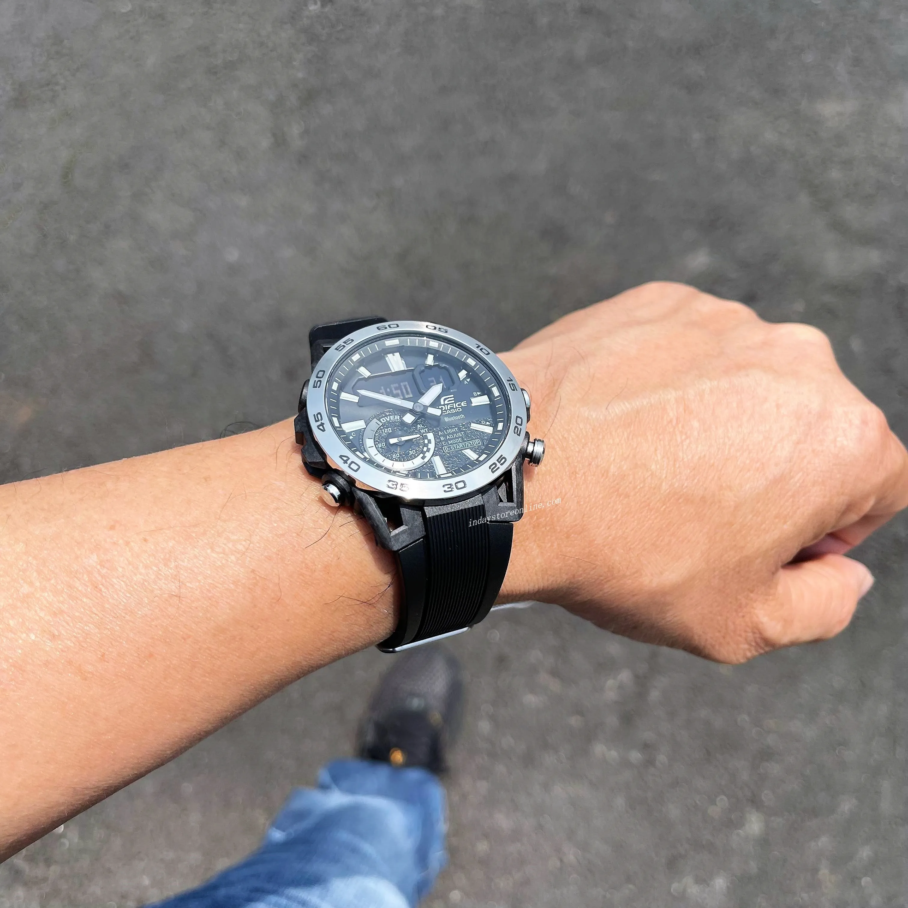 Casio Edifice Men's Watch ECB-40P-1A Edifice Sospensione Mobile link Bluetooth