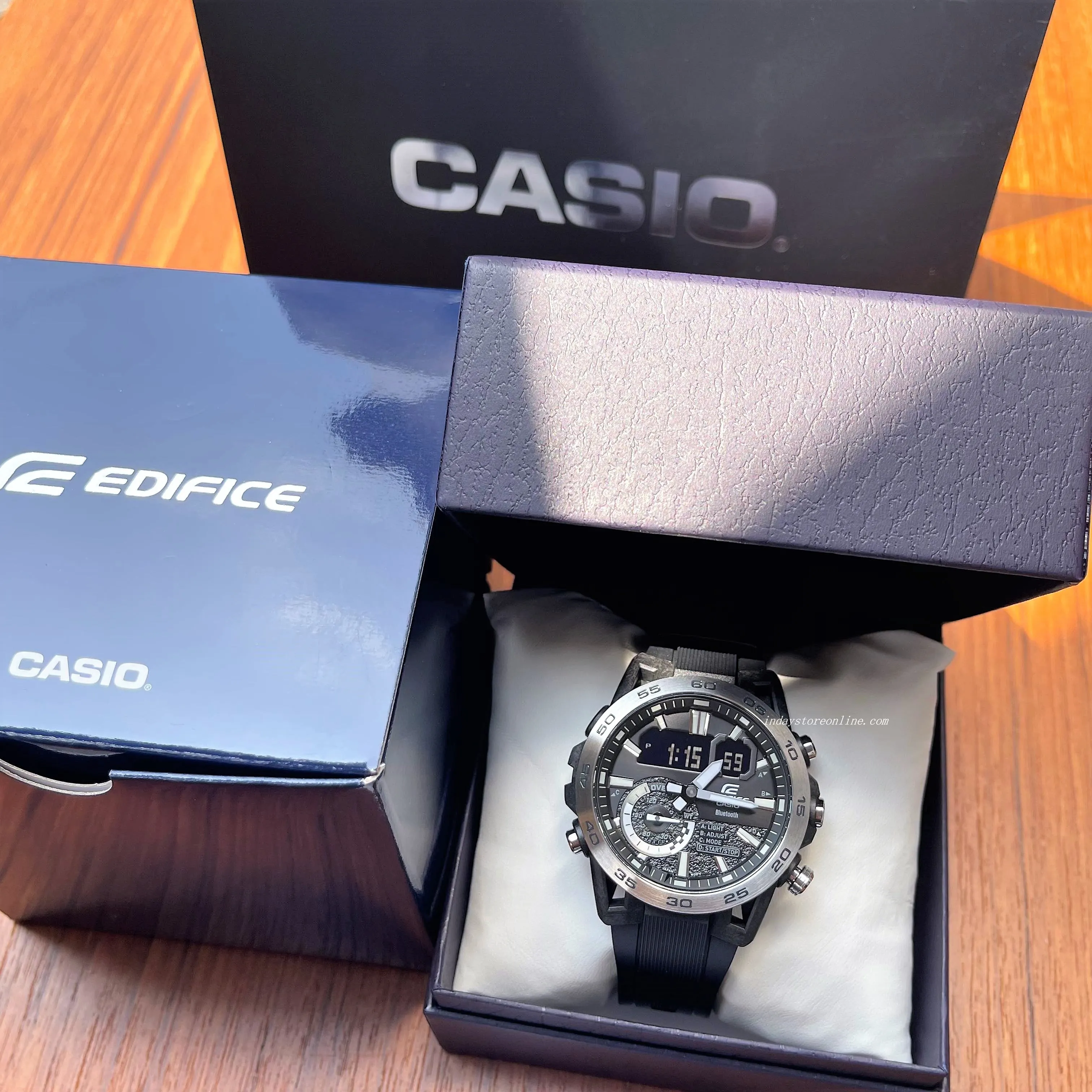 Casio Edifice Men's Watch ECB-40P-1A Edifice Sospensione Mobile link Bluetooth