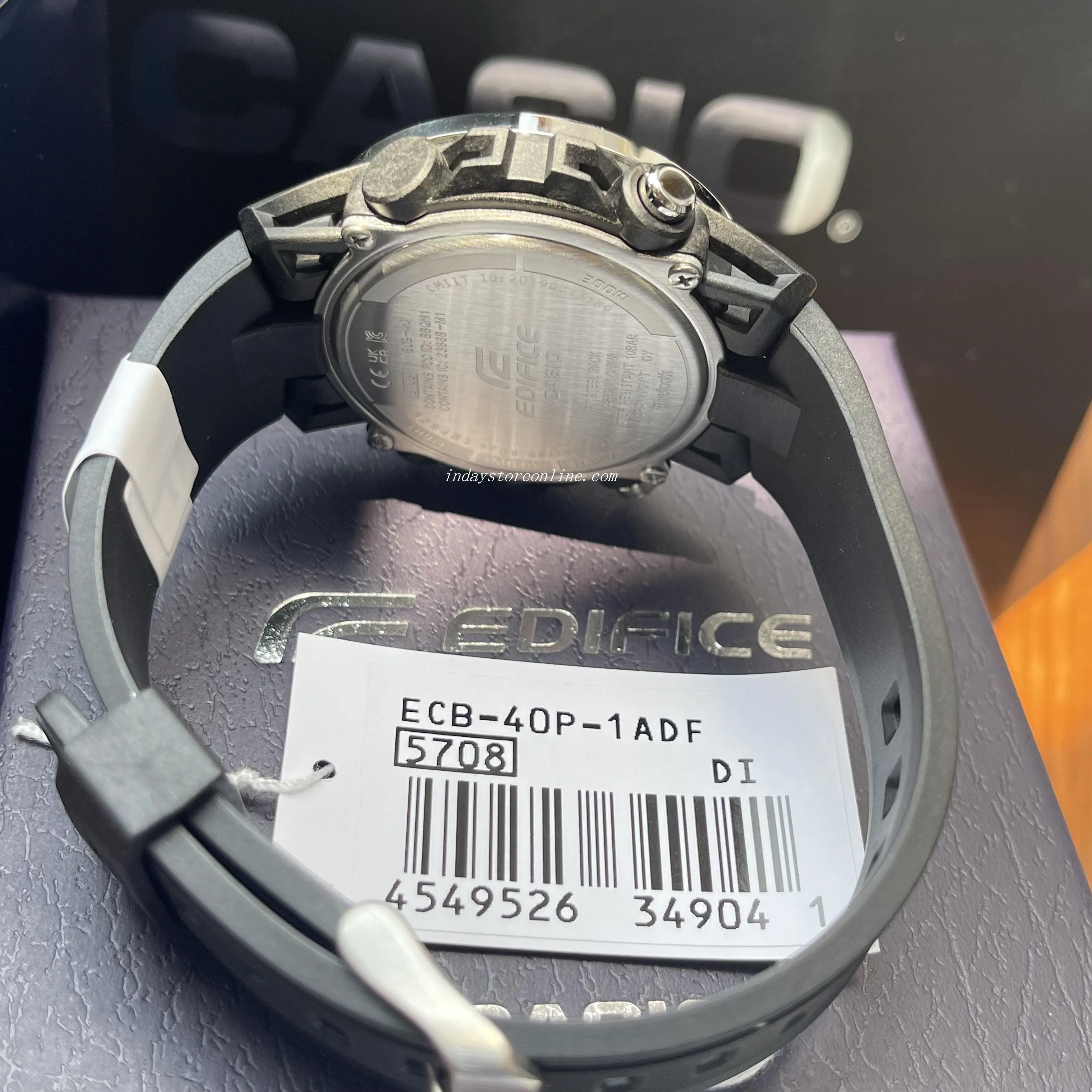 Casio Edifice Men's Watch ECB-40P-1A Edifice Sospensione Mobile link Bluetooth
