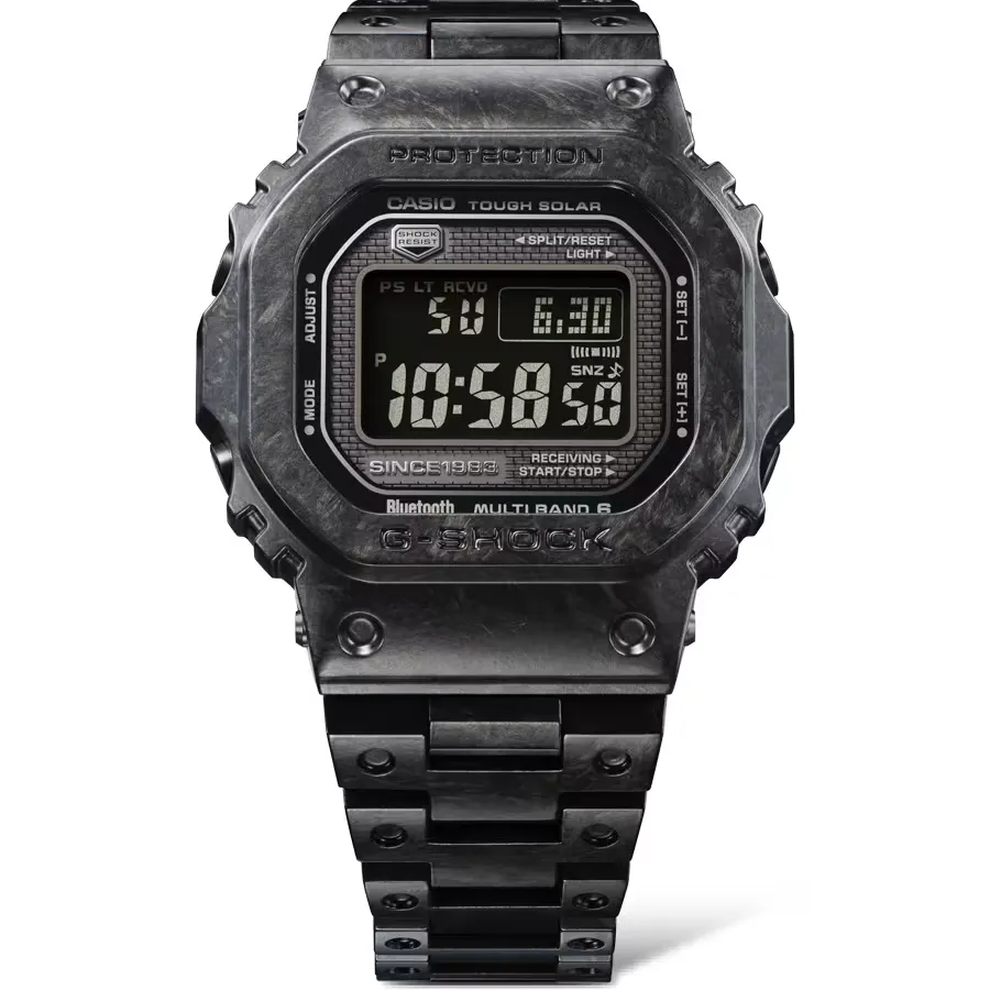 Casio G-Shock 40th Anniversary Carbon Edition Square Face Forged Carbon Black GCW-B5000UN-1