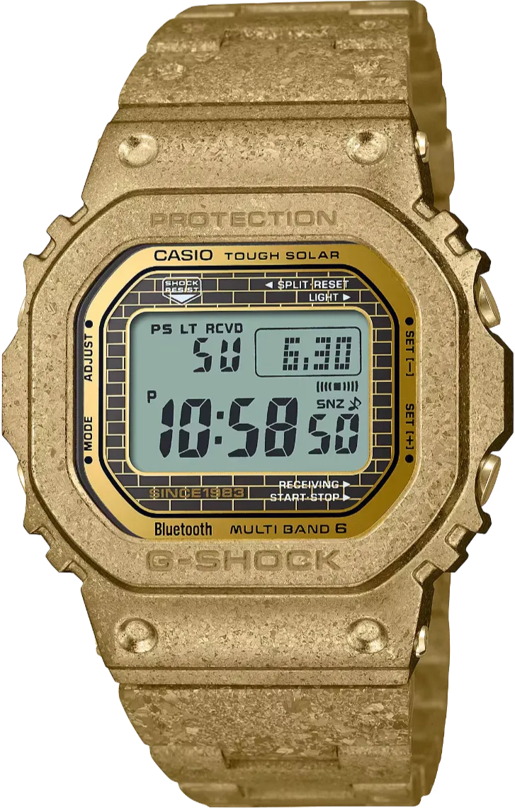 Casio G-Shock 40th Anniversary Full Metal Square Face Recrystallised Gold GMW-B5000PG-9