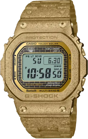 Casio G-Shock 40th Anniversary Full Metal Square Face Recrystallised Gold GMW-B5000PG-9