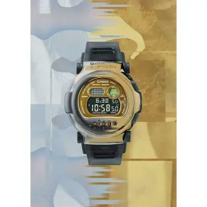 CASIO G-SHOCK BLUETOOTH INTERCHANGEABLE BEZEL GREY & GOLD MEN WATCH G-B001MVB-8JR