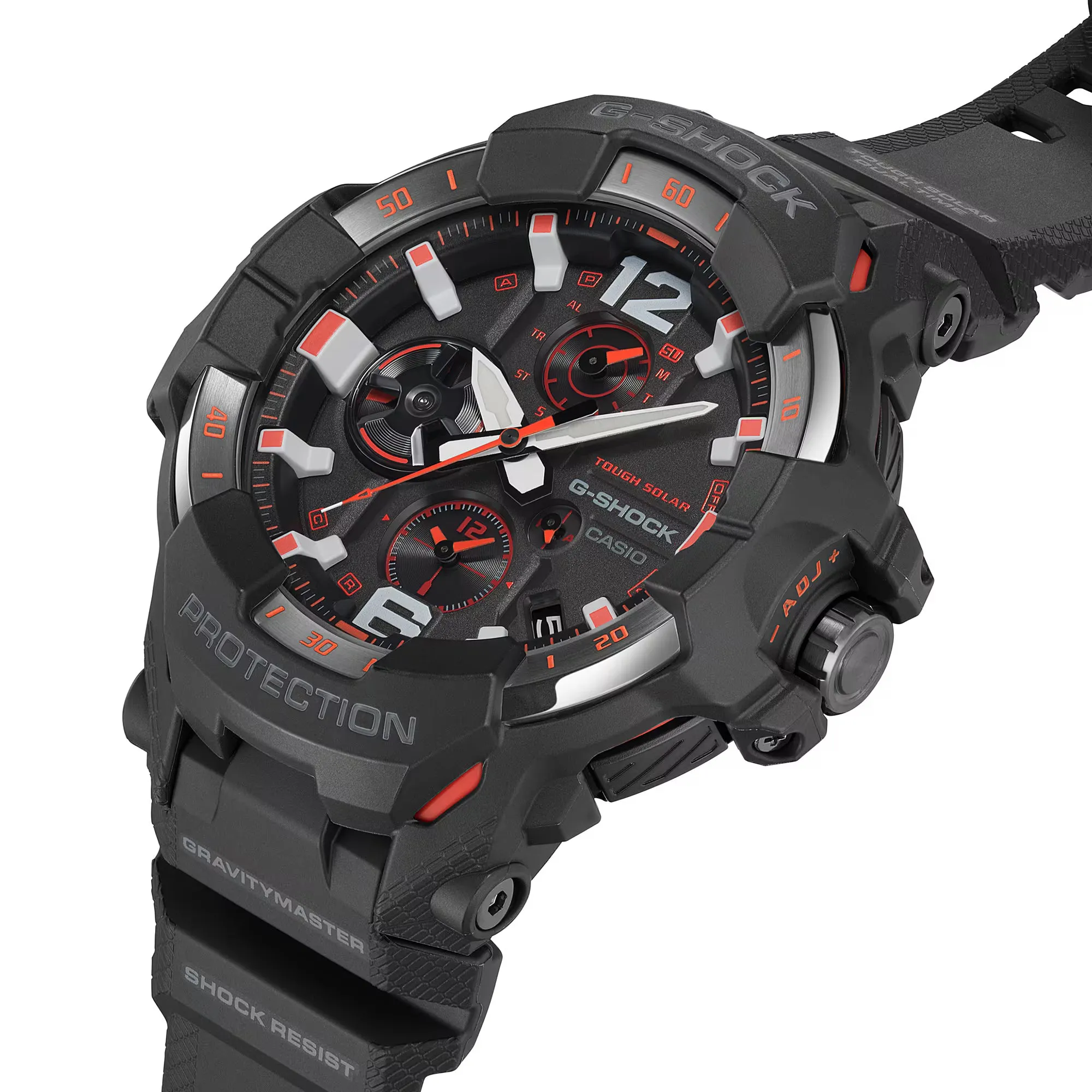 CASIO G-SHOCK GRB300-1A4 Gravity Master Black Orange Bluetooth Pilot Watch