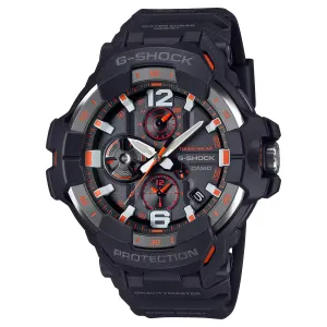 CASIO G-SHOCK GRB300-1A4 Gravity Master Black Orange Bluetooth Pilot Watch