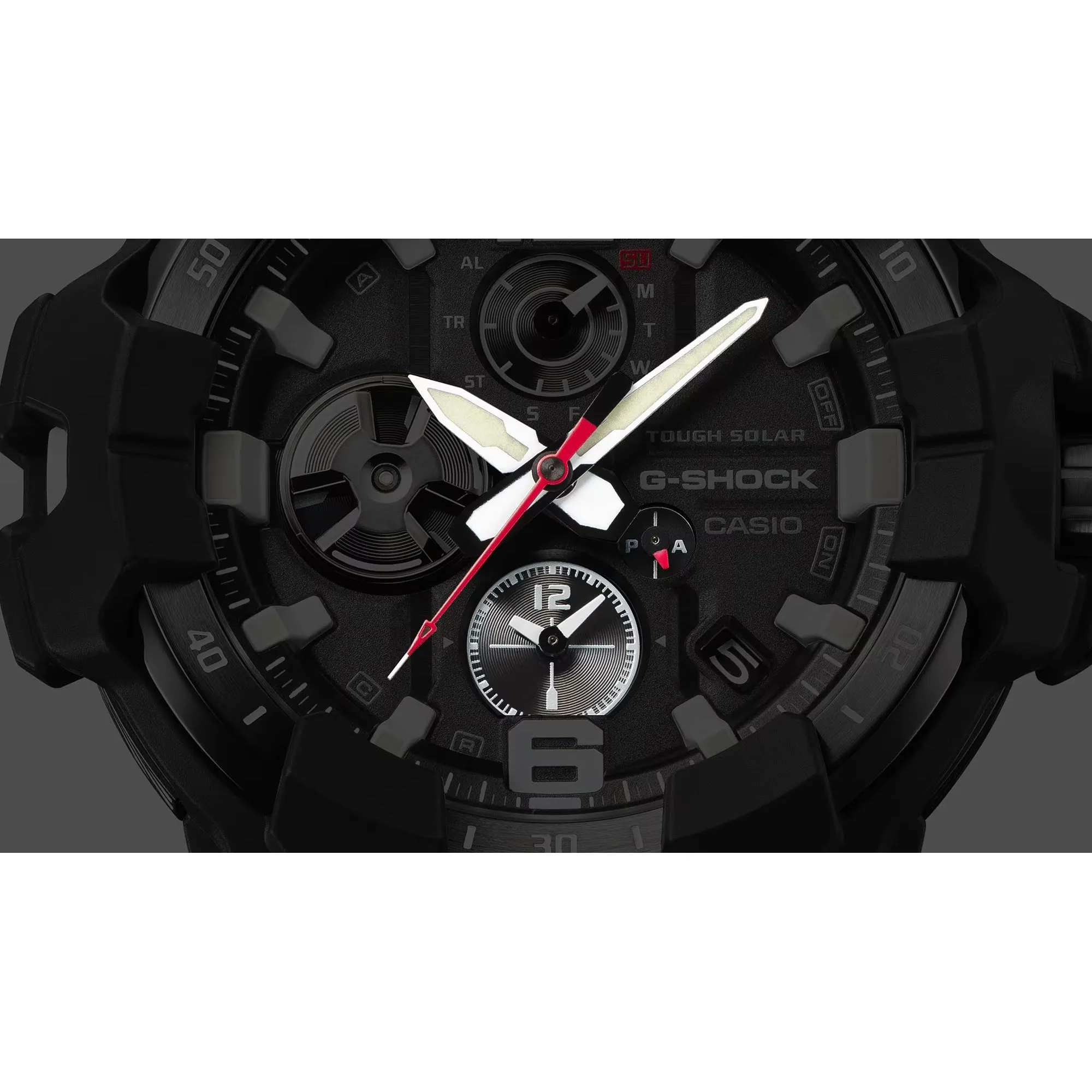 CASIO G-SHOCK GRB300-1A4 Gravity Master Black Solar Bluetooth Pilot Watch