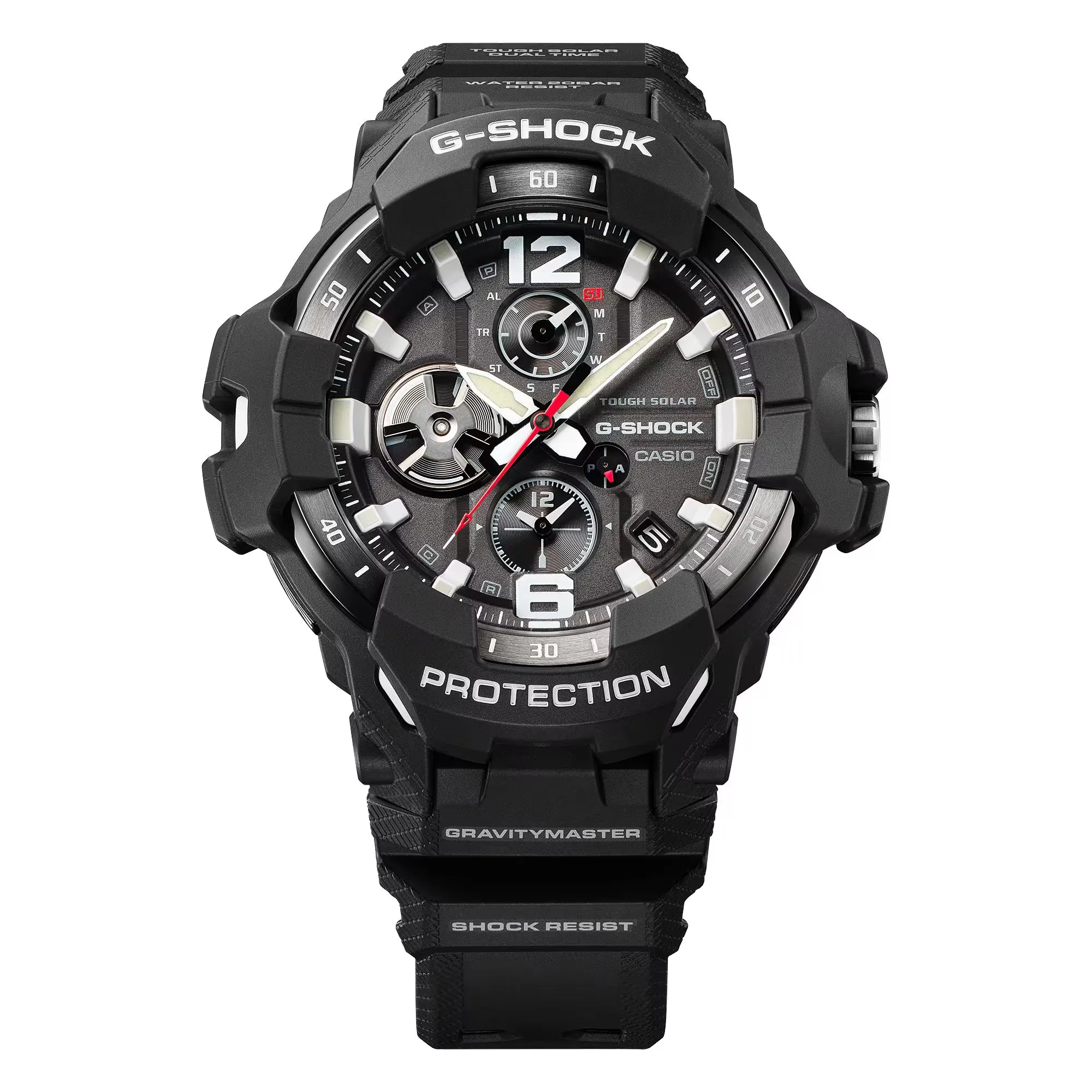 CASIO G-SHOCK GRB300-1A4 Gravity Master Black Solar Bluetooth Pilot Watch