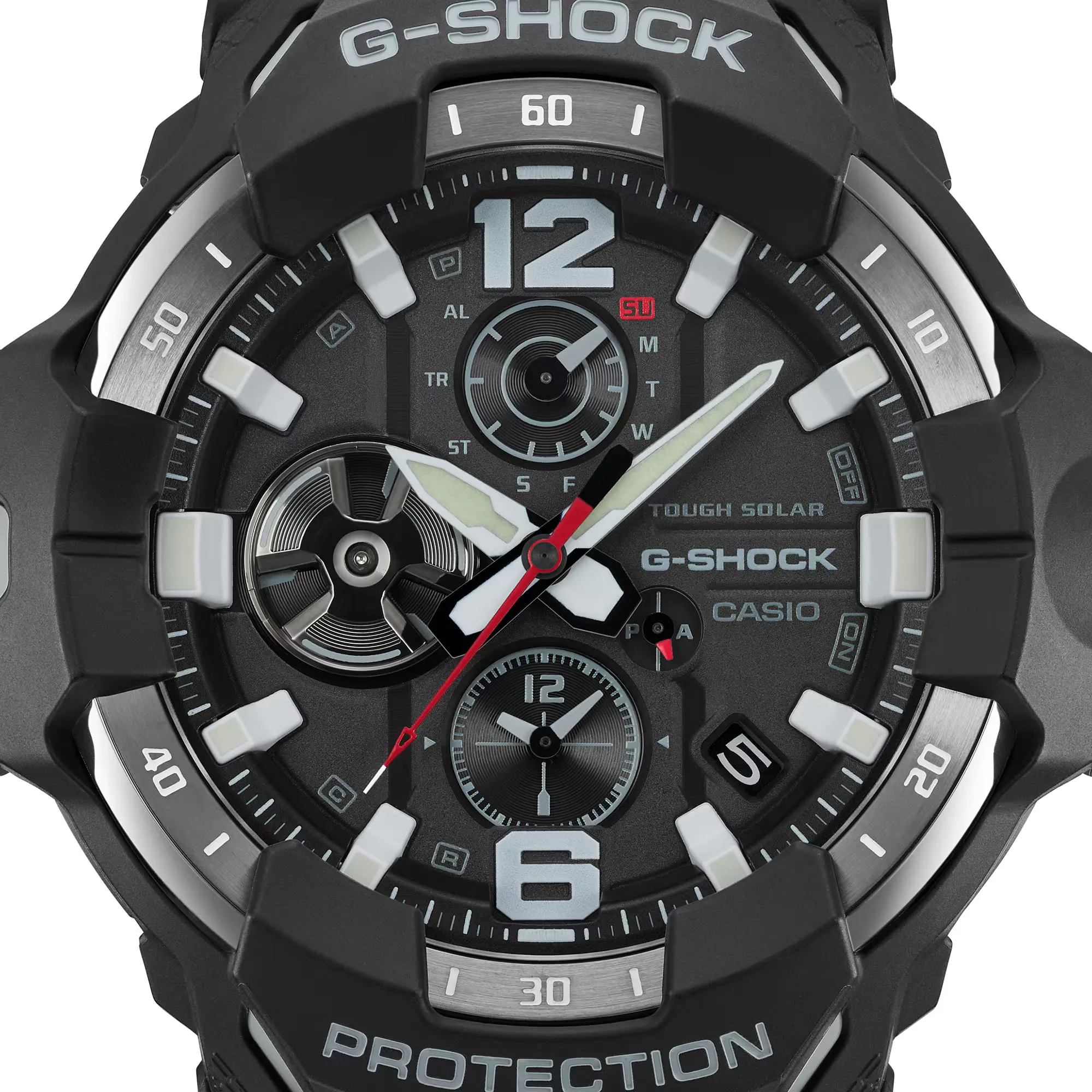 CASIO G-SHOCK GRB300-1A4 Gravity Master Black Solar Bluetooth Pilot Watch