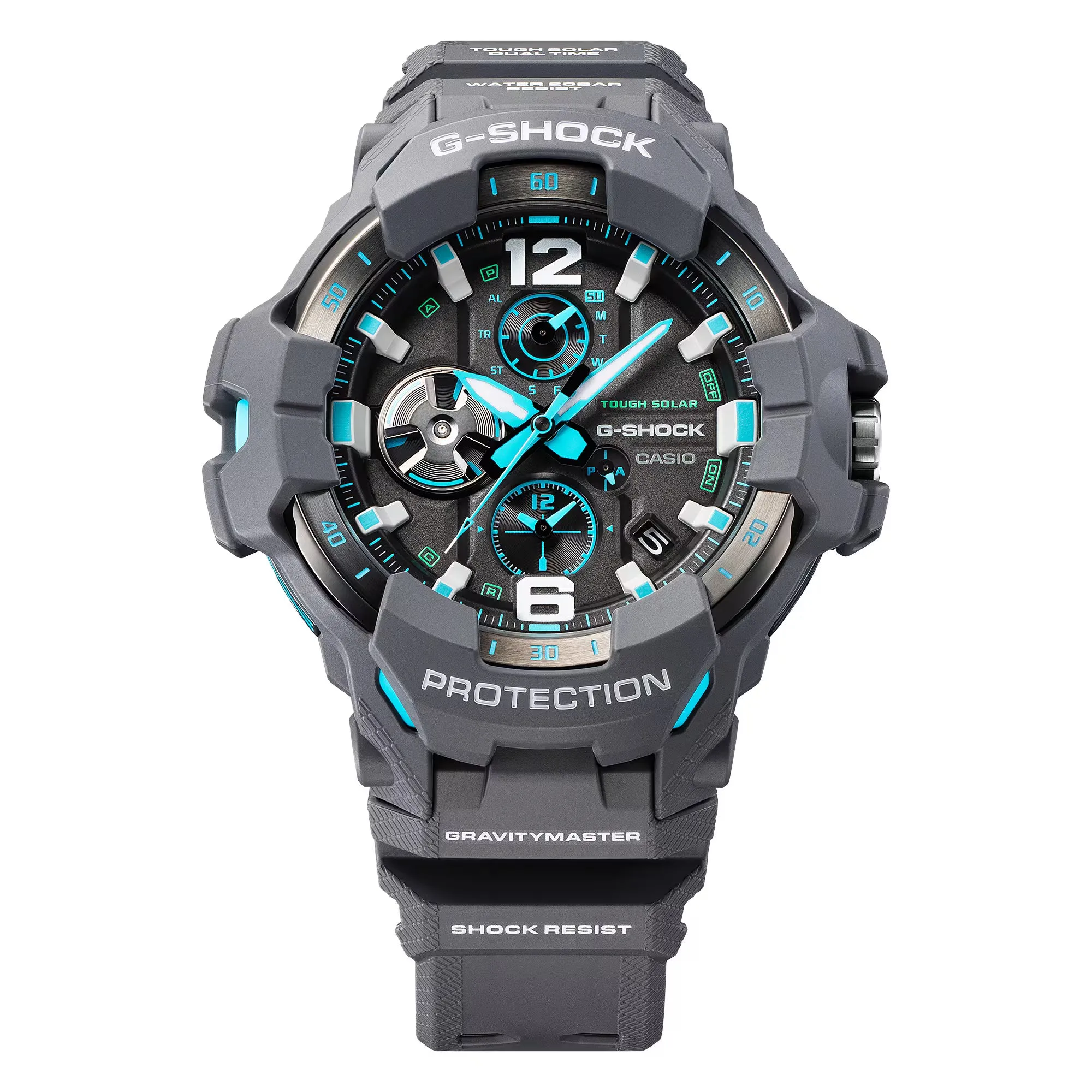 CASIO G-SHOCK GRB300-8A2Gravity Master Grey Blue Bluetooth Pilot Watch