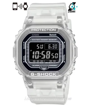 Casio G-Shock Men's Watch DW-B5600G-7 Digital 5600 Series Transparent Color Mobile link (Wireless linking using Bluetooth®)