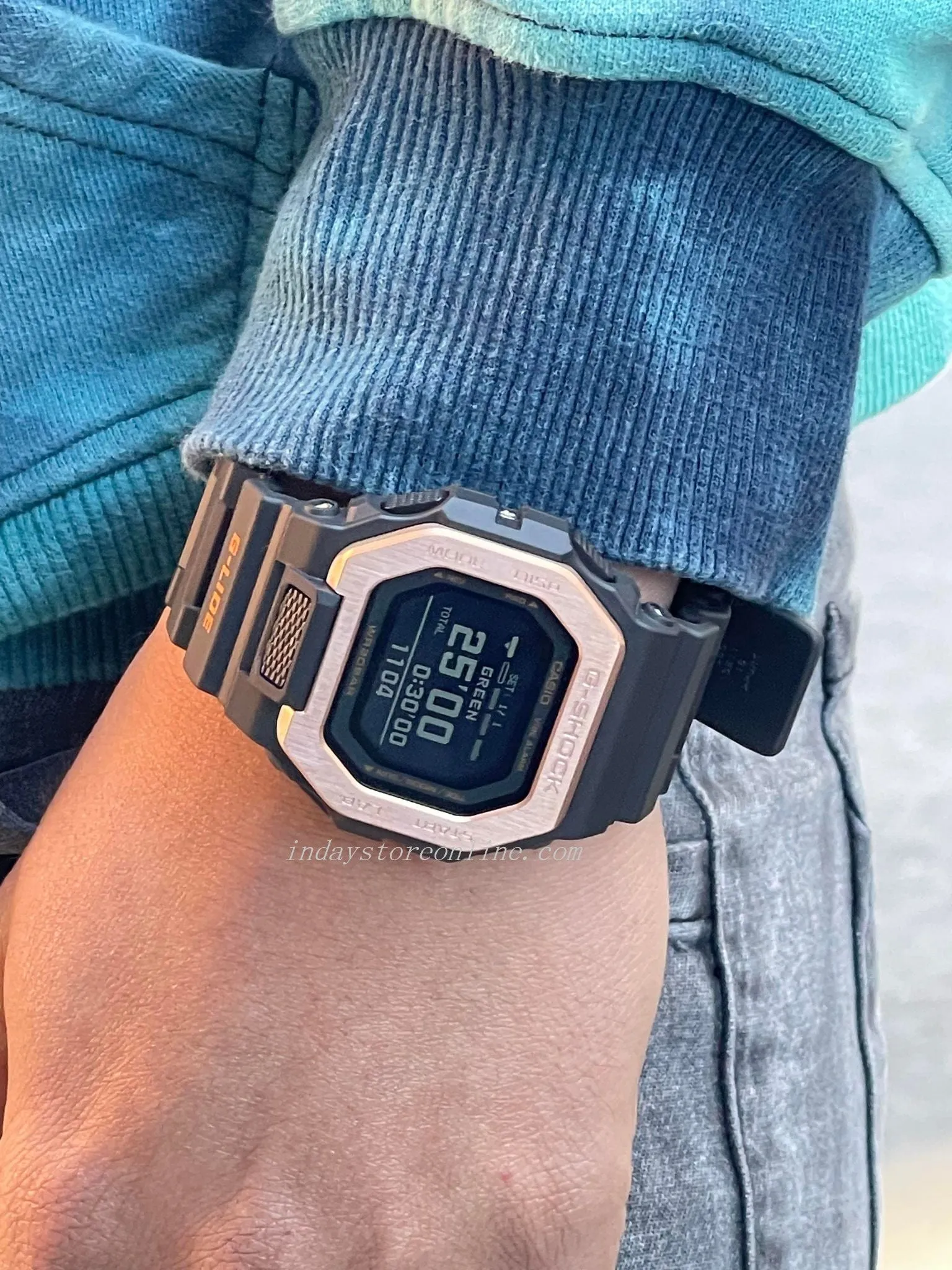 Casio G-Shock Men's Watch GBX-100NS-4 Digital G-LIDE GBX-100 Series Shock Resistant Mobile link (Wireless linking using Bluetooth®)