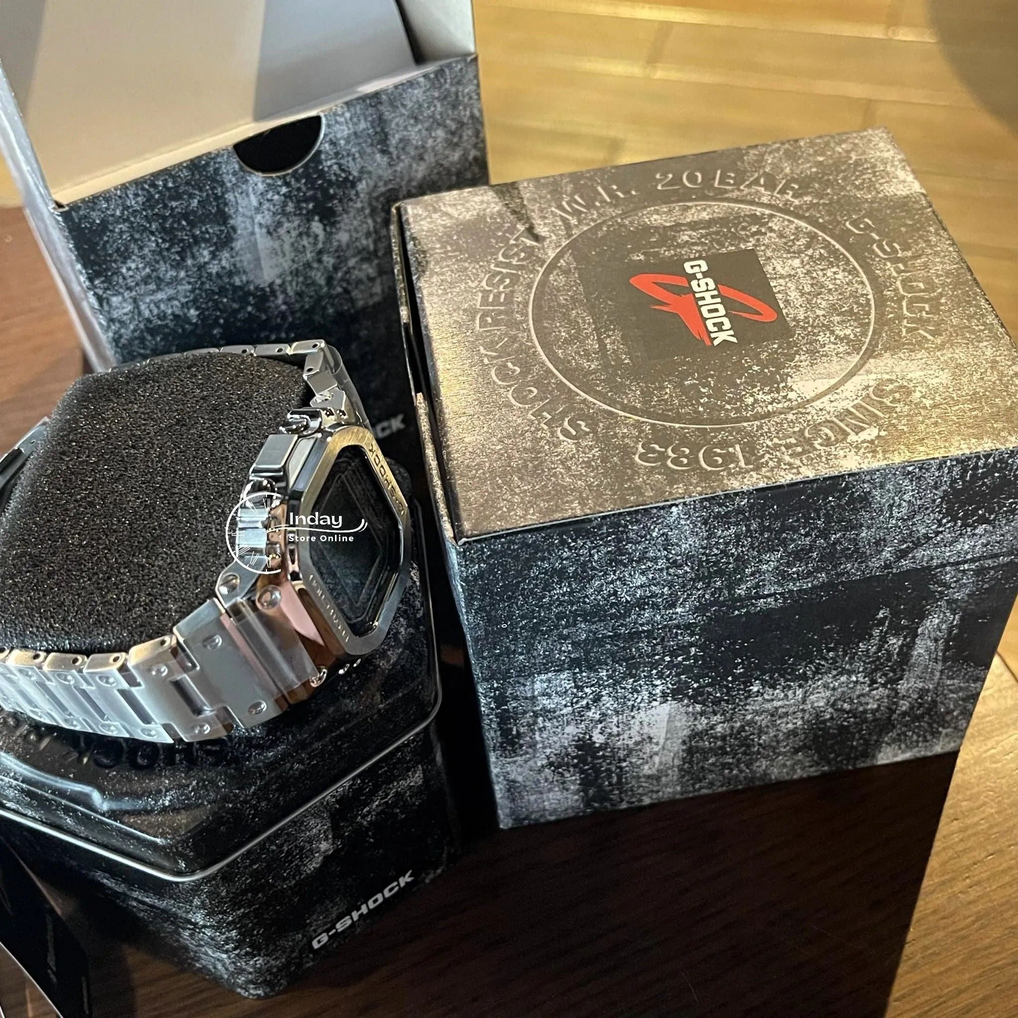 Casio G-Shock Men's Watch GMW-B5000D-1 Stainless Steel Band Shock Resistant Tough Solar Mobile link Bluetooth