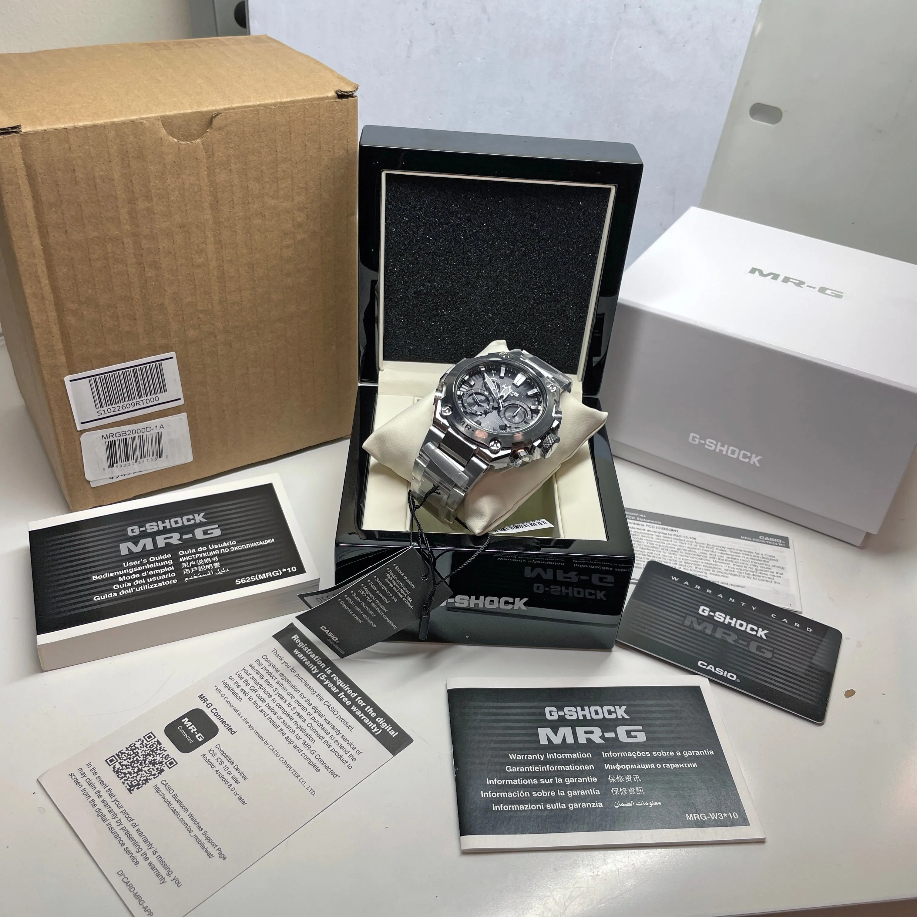 Casio G-Shock MR-G GPS Black Titanium Limited Edition Watch MRGB2000D-1A