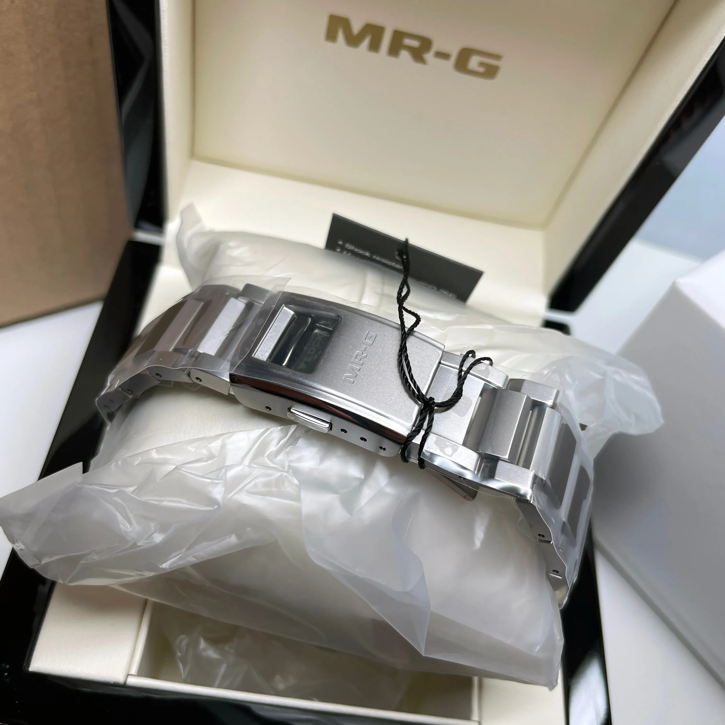 Casio G-Shock MR-G GPS Black Titanium Mid-Size Solar Bluetooth Watch MRGB1000D-1A