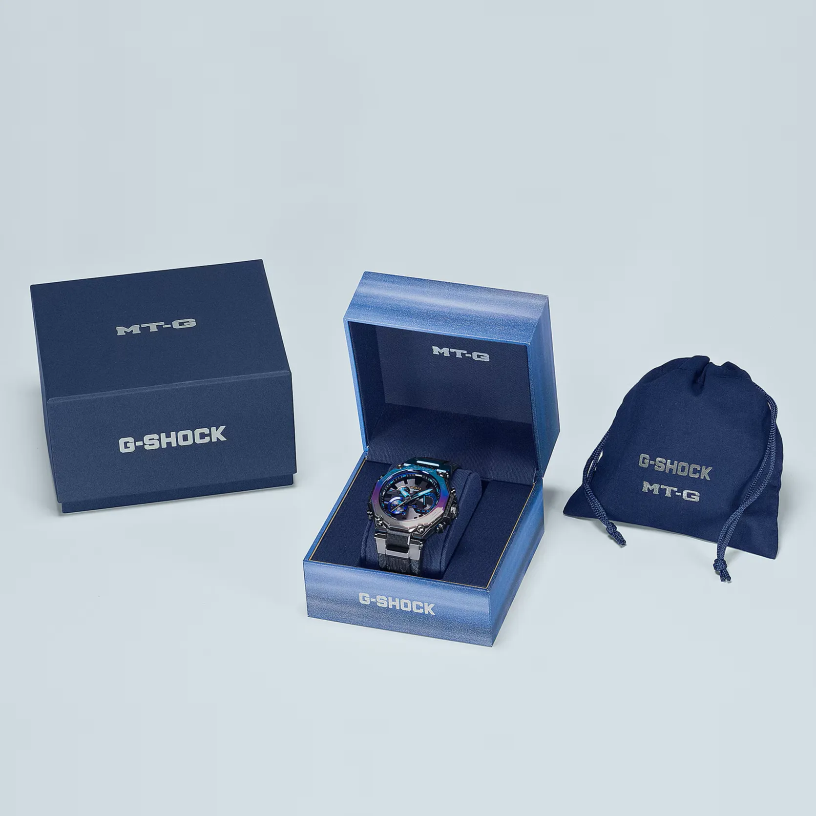 Casio G-Shock MT-G Tough Solar Blue-Silver IP Storm Chaser Special MTG-B2000YST-1A
