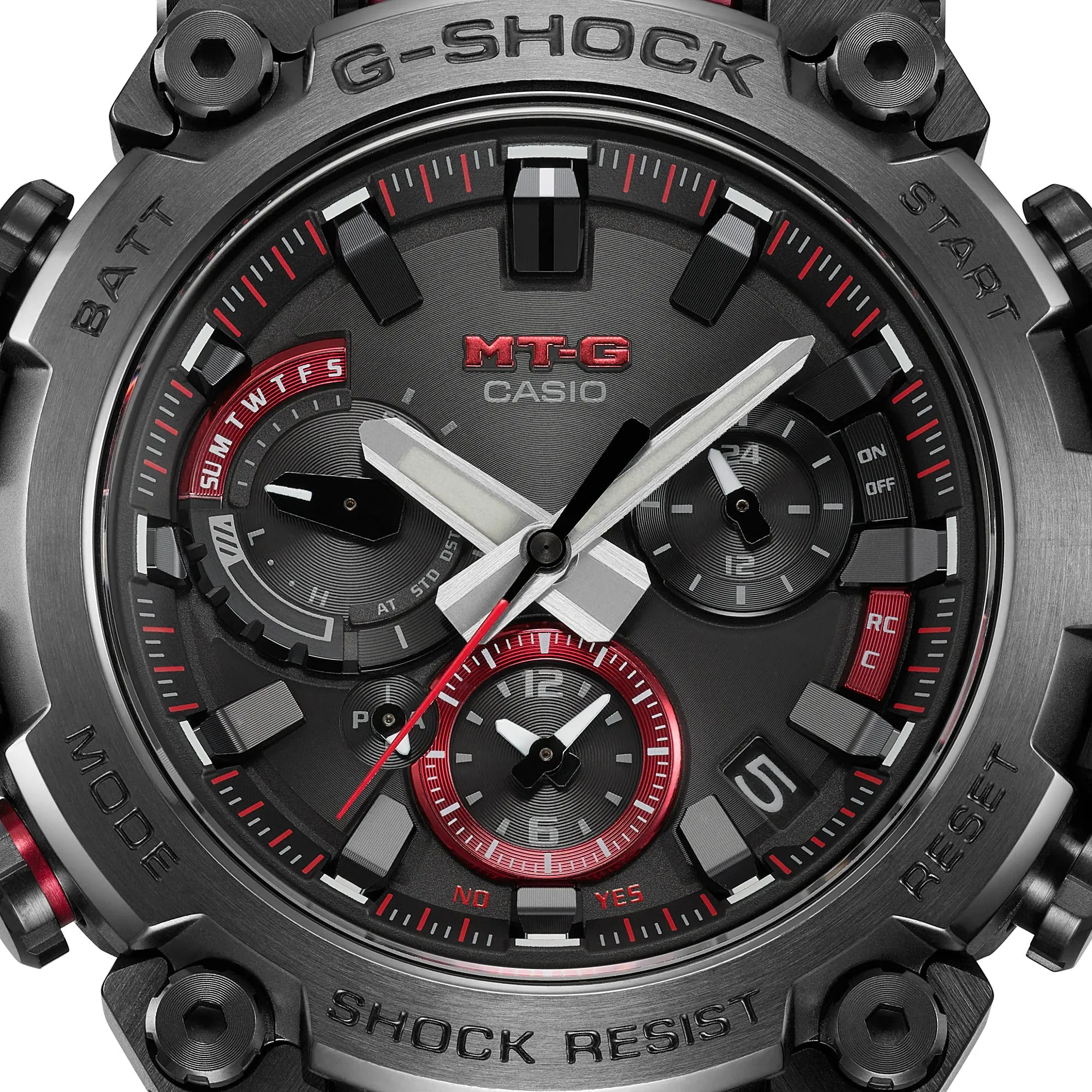 Casio G-Shock MT-G Tough Solar Smartphone Link Black-Red MTG-B3000BD-1A