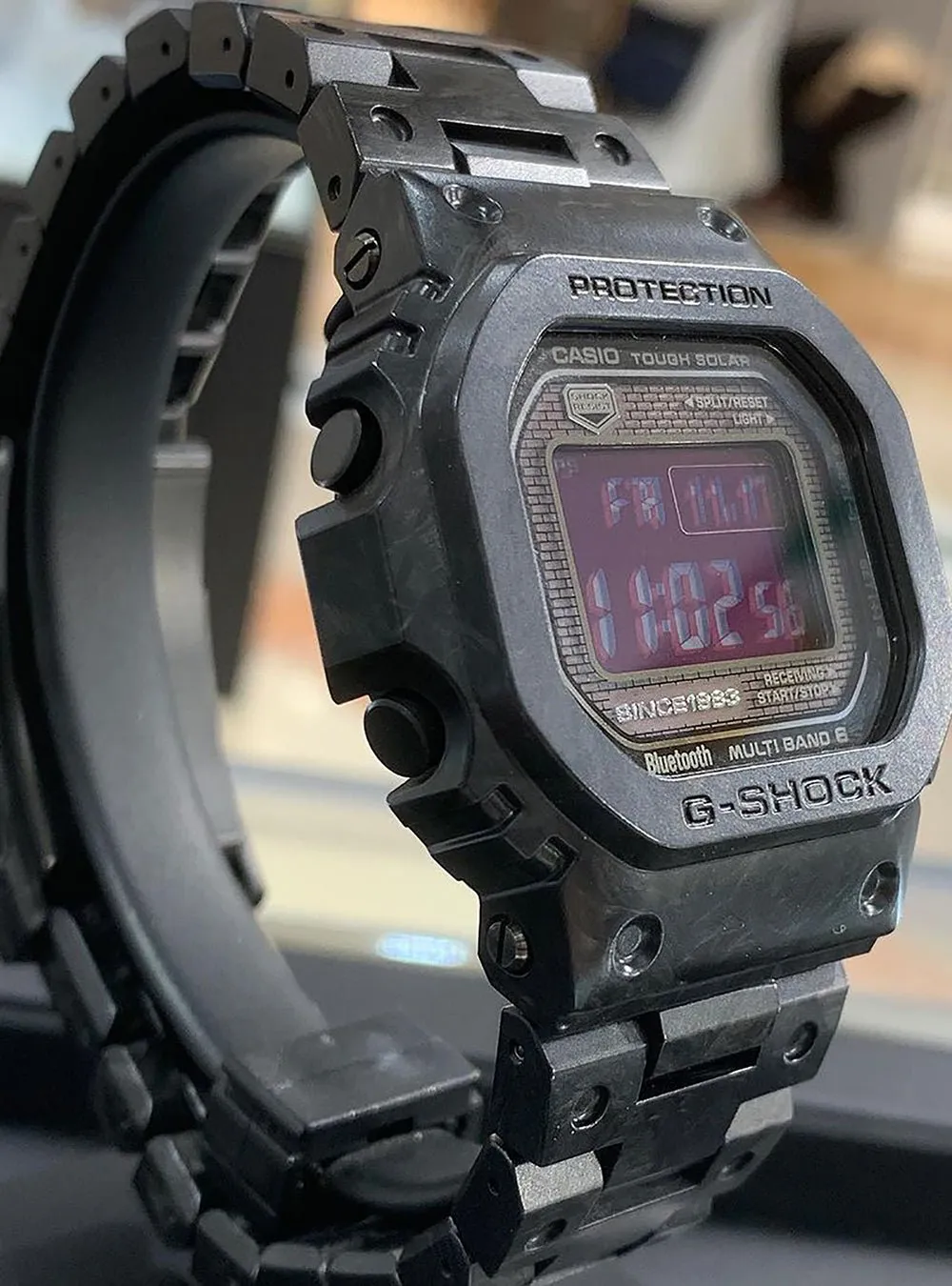CASIO WATCH G-SHOCK 40TH ANNIVERSARY MULTIPLEX CARBON EDITION DIGITAL 5000 SERIES GCW-B5000UN MADE IN JAPAN JDM