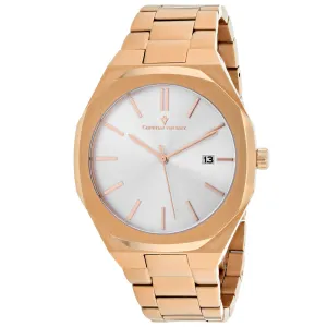 Christian Van Sant Men's Octavius Slim Silver Dial Watch - CV0523