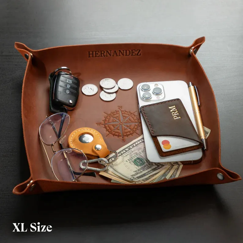 CHRISTIANARTBAG Leather Tray - Custom confirmation gift for christian - Personalized leather tray - CABLTT01280524.
