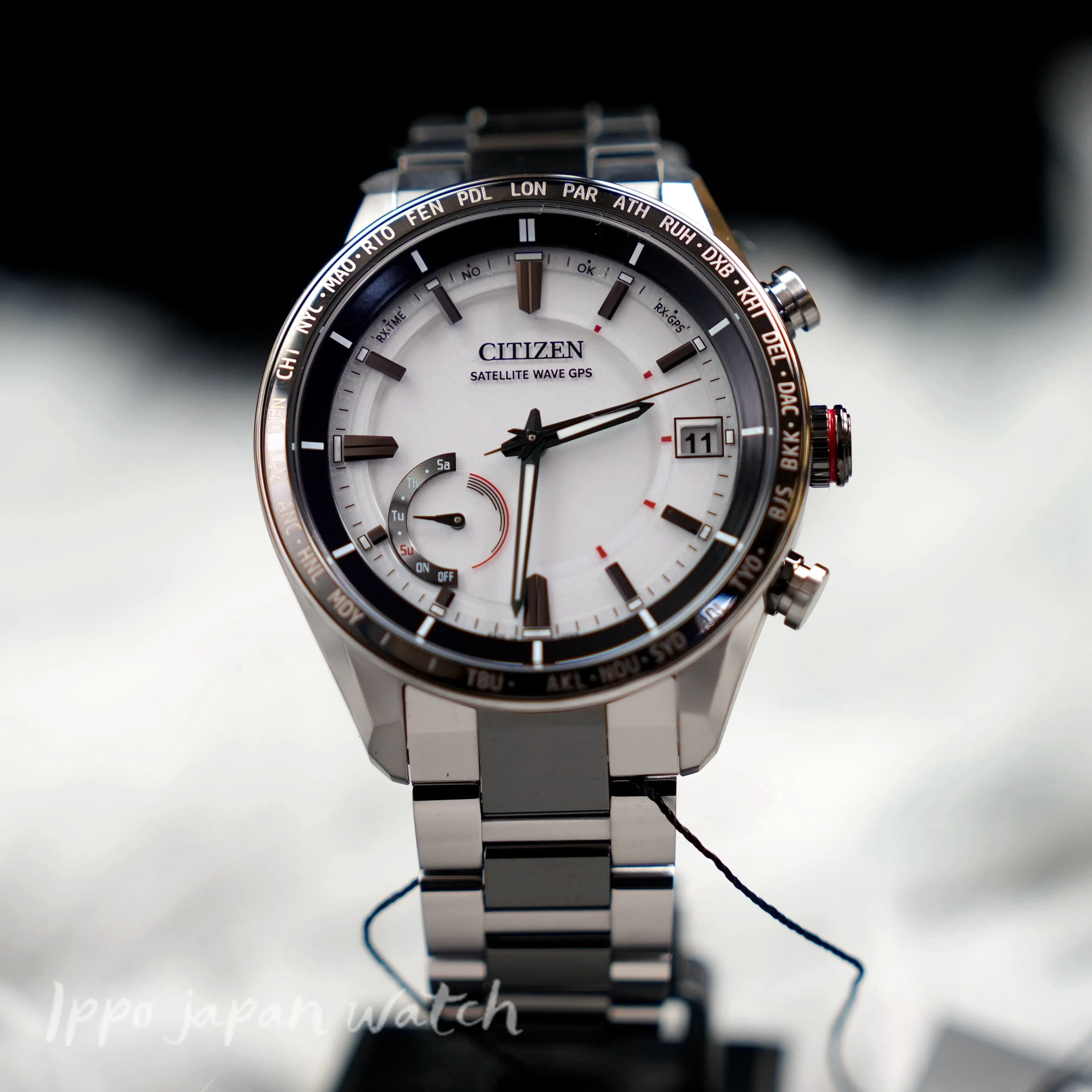 CITIZEN ATTESA CC3085-51A Eco Drive Satellite Wave GPS Watch