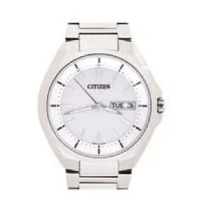 CITIZEN ATTESA Eco Drive Radio ClockDay Date AT6050-54A Men's Watch