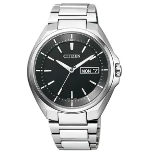 CITIZEN ATTESA Eco Drive Radio ClockDay Date AT6050-54E Men's Watch