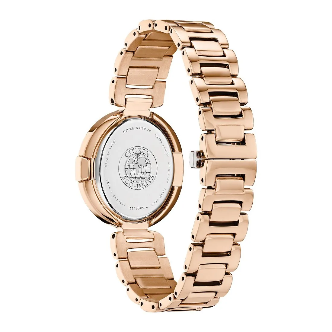 Citizen Capella Ladies Eco Drive Rose Tone and Diamond Watch