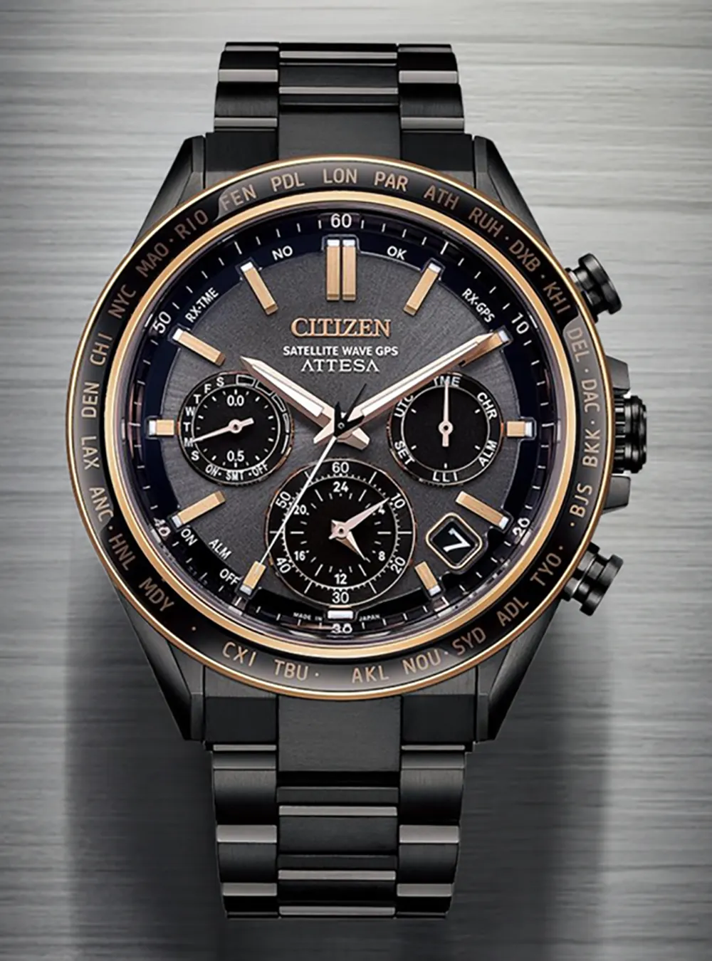 CITIZEN WATCH ATTESA ACT LINE SUPER TITANIUM / SATELLITE TIMEKEEPING CC4074-61W MADE IN JAPAN JDM