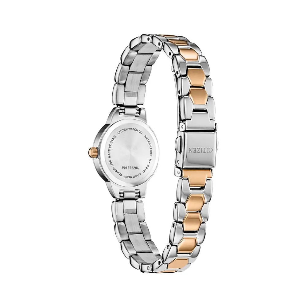 Citizen Women's Two Tone Crystal Accent Quartz Watch EZ7016-50D