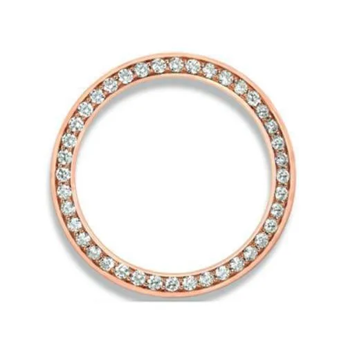 Custom 3.50 Carats 31 mm Mined Diamond Bezel To Fit Rolex Datejust Date All Watch Models