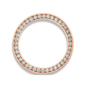 Custom 3.50 Carats 31 mm Mined Diamond Bezel To Fit Rolex Datejust Date All Watch Models