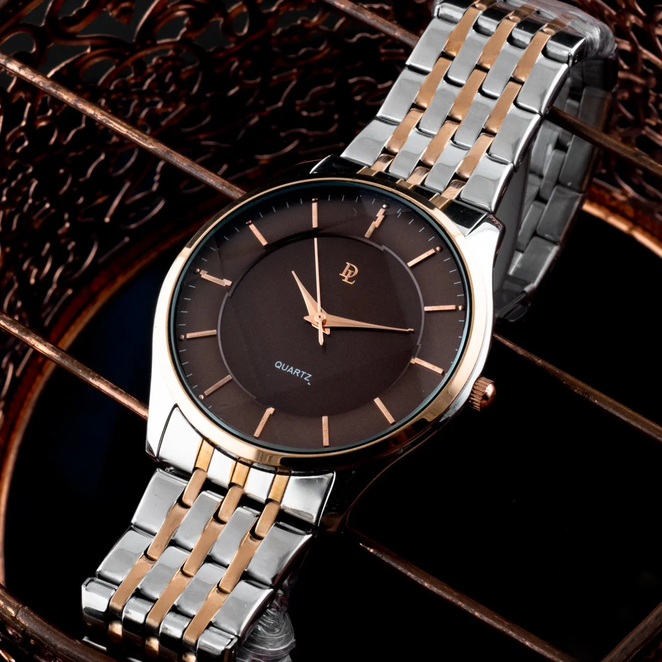 Delawrence Crystal Carve Men's watch