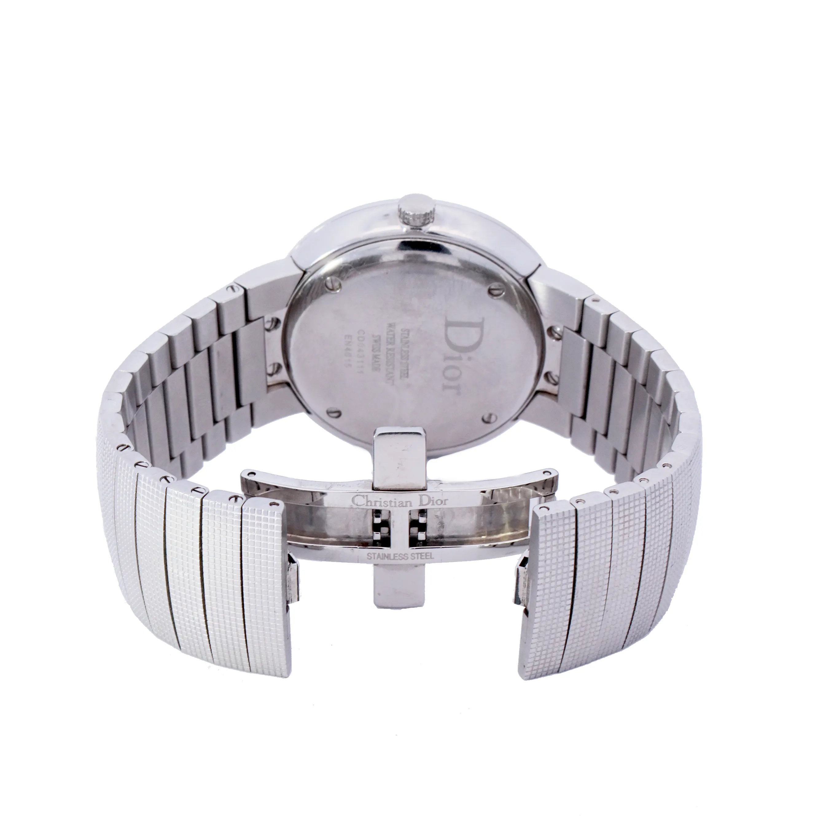 Dior Stainless Steel 34mm Diamond Dial Watch | Ref# DIORC0043111
