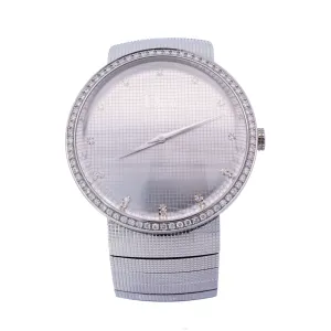 Dior Stainless Steel 34mm Diamond Dial Watch | Ref# DIORC0043111