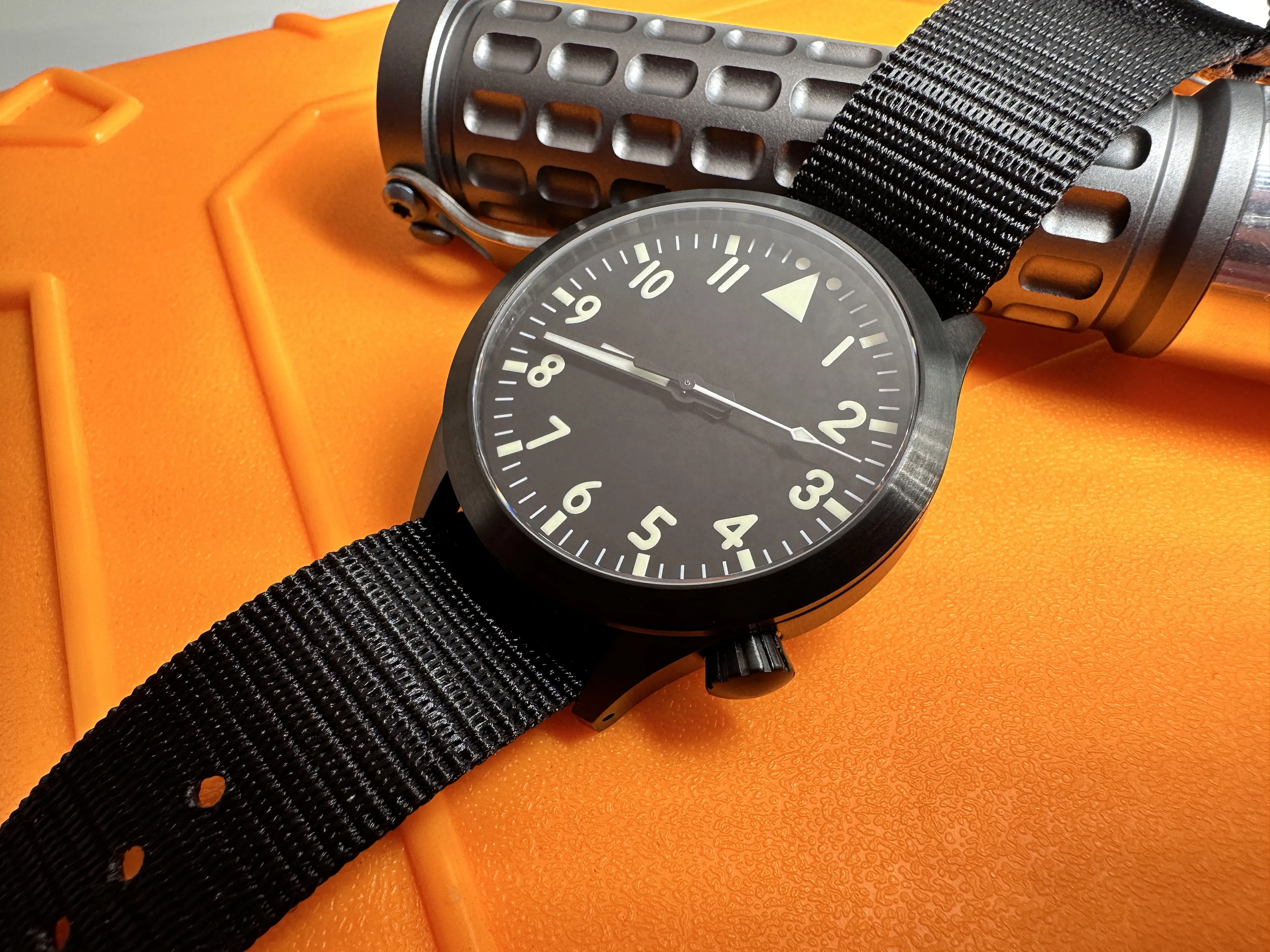 DLC Stainless Steel Pilot Automatic Watch by Maratac®