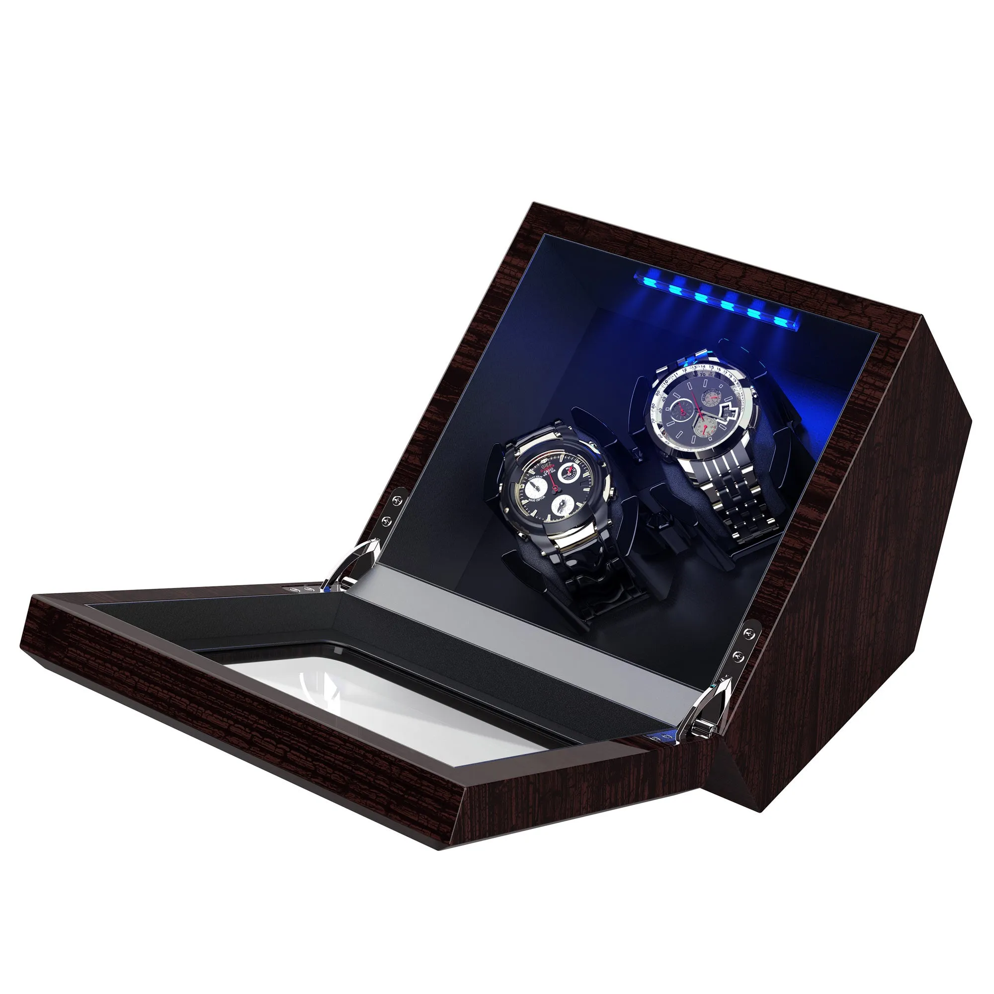 Double Automatic Wooden Watch Winder